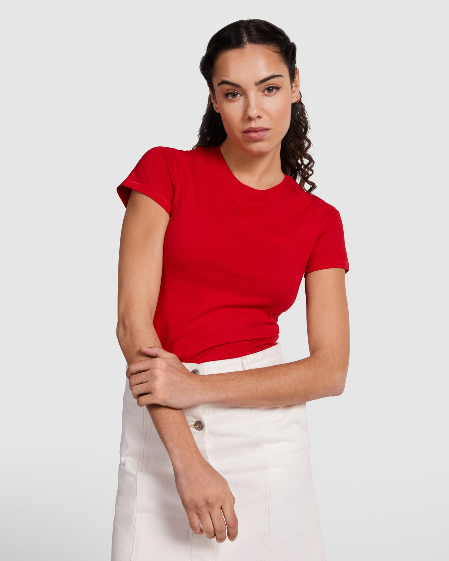 SNC6696 T-SHIRT EN COTON BIO FEMME