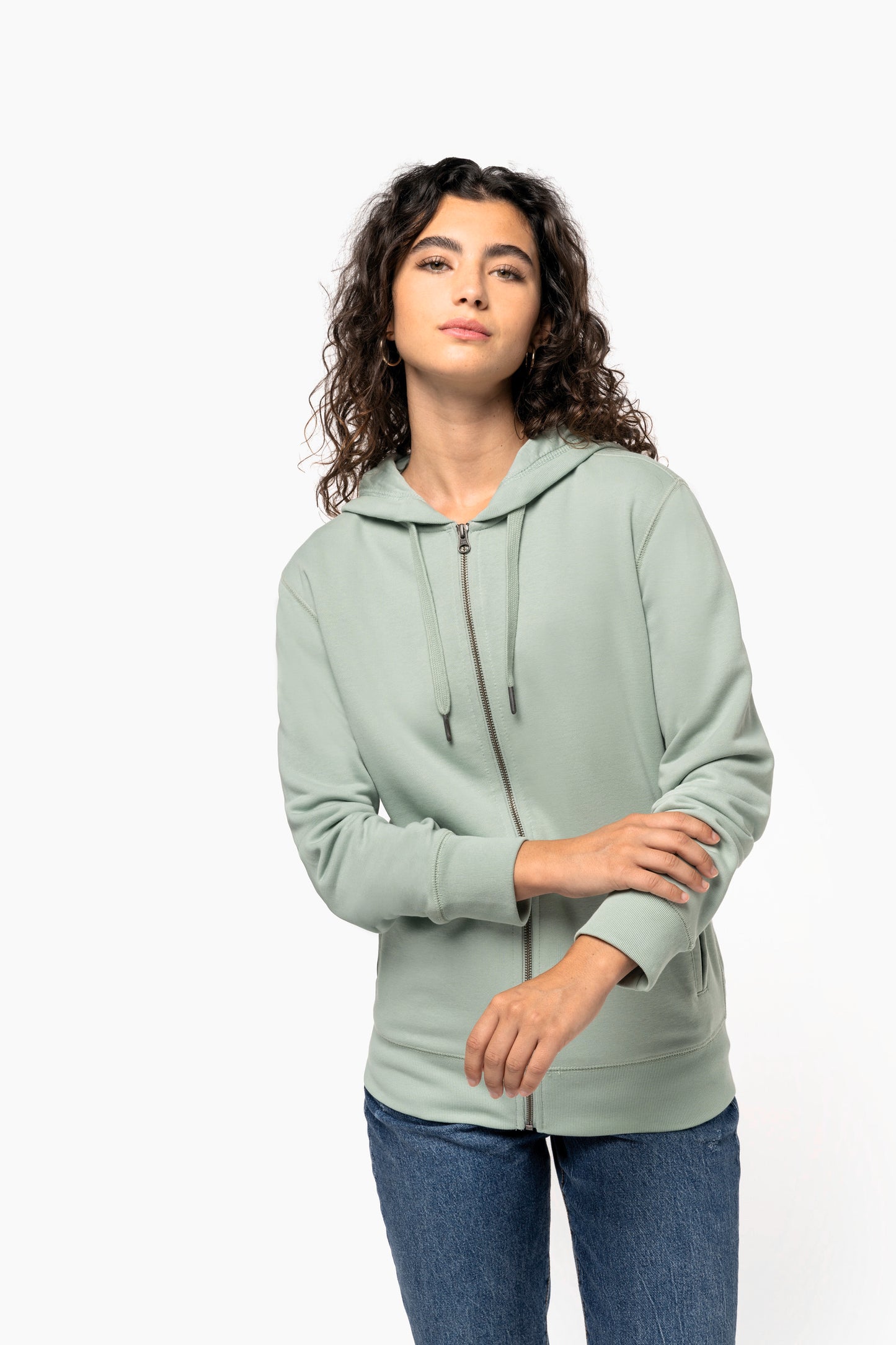 SN4008 SUDADERA CON CAPUCHA Y CREMALLERA - UNISEX