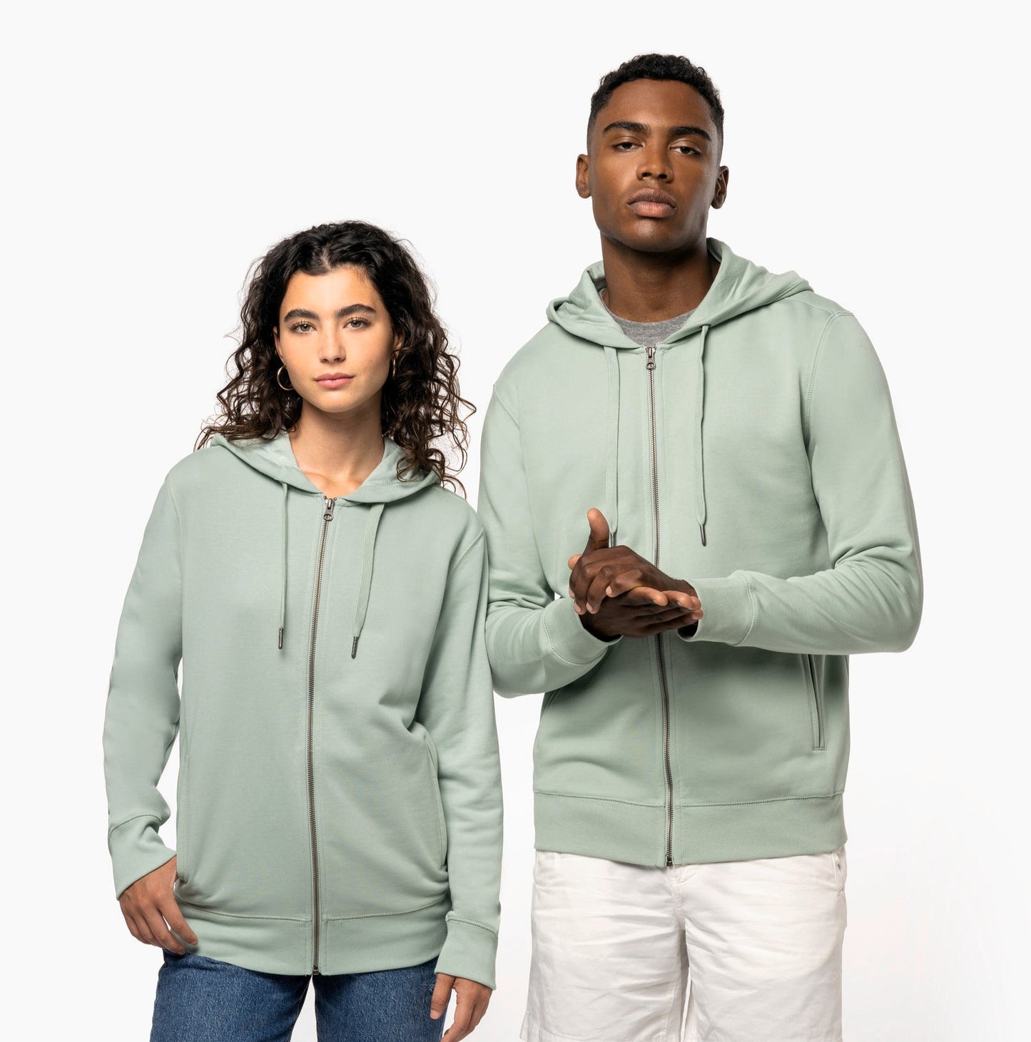 SN4008 SUDADERA CON CAPUCHA Y CREMALLERA - UNISEX