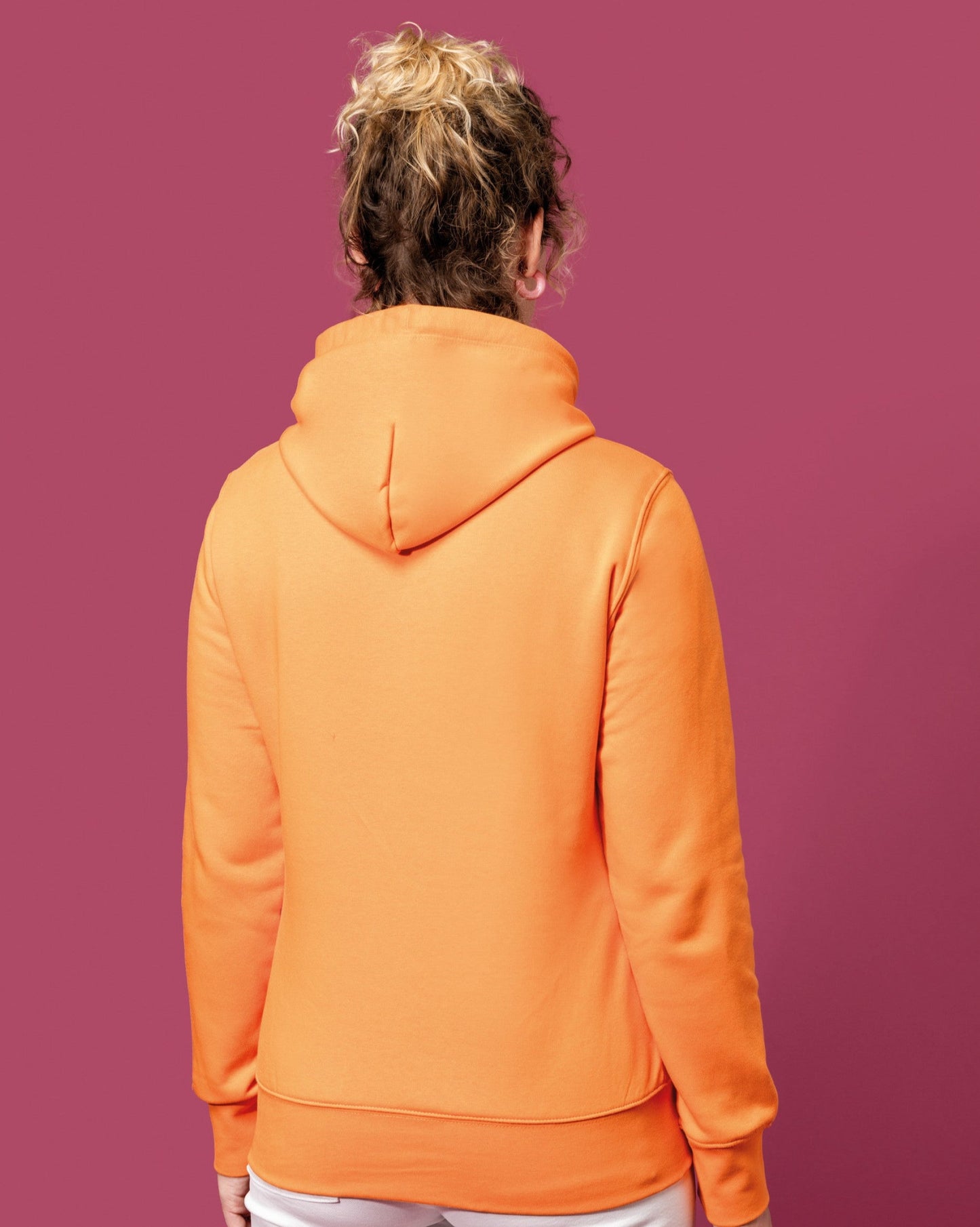 SN4028 - FELPA DA DONNA ECO-RESPONSABILE CON CAPPUCCIO