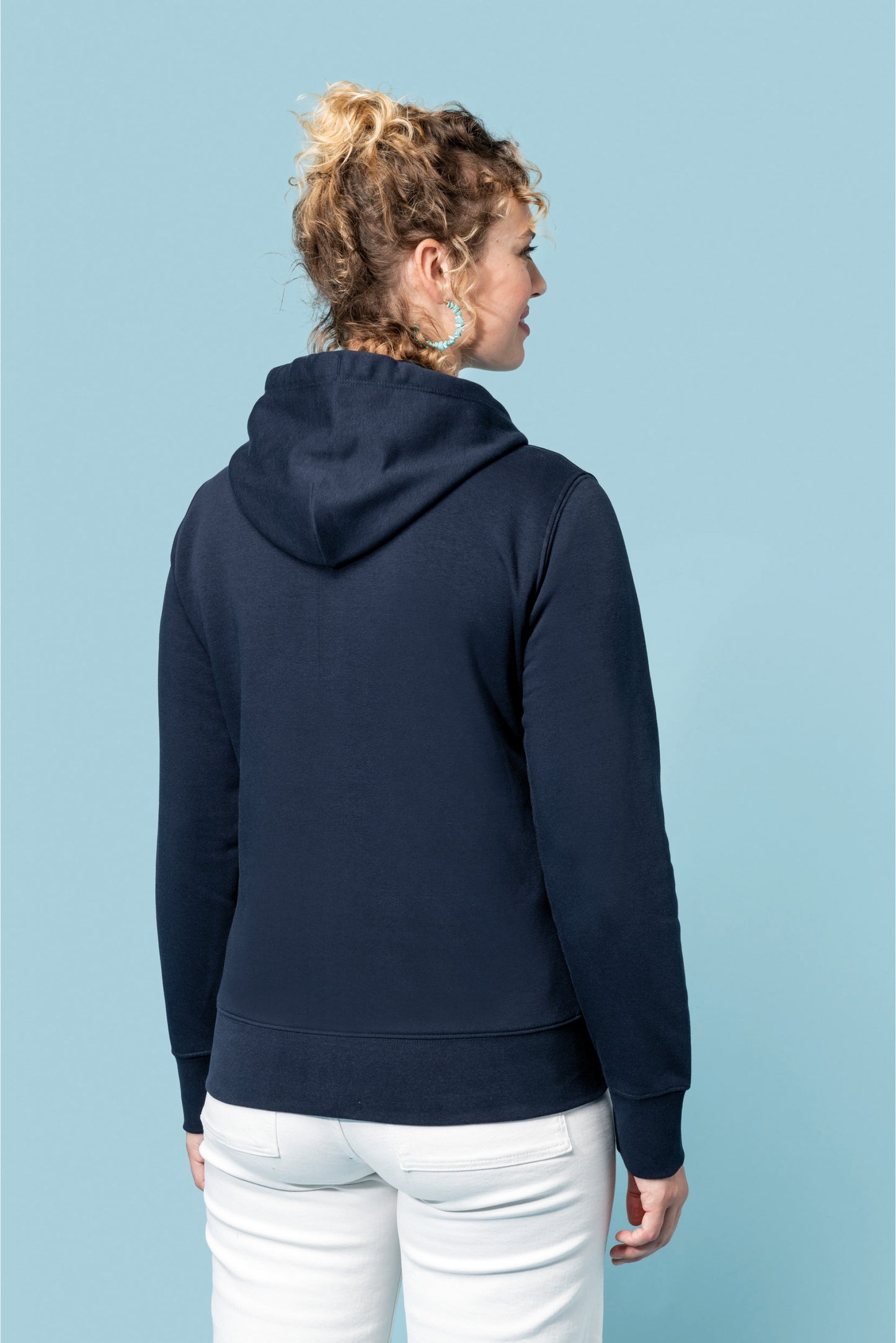 SN4031 SUDADERA CON CAPUCHA Y CREMALLERA.MUJER