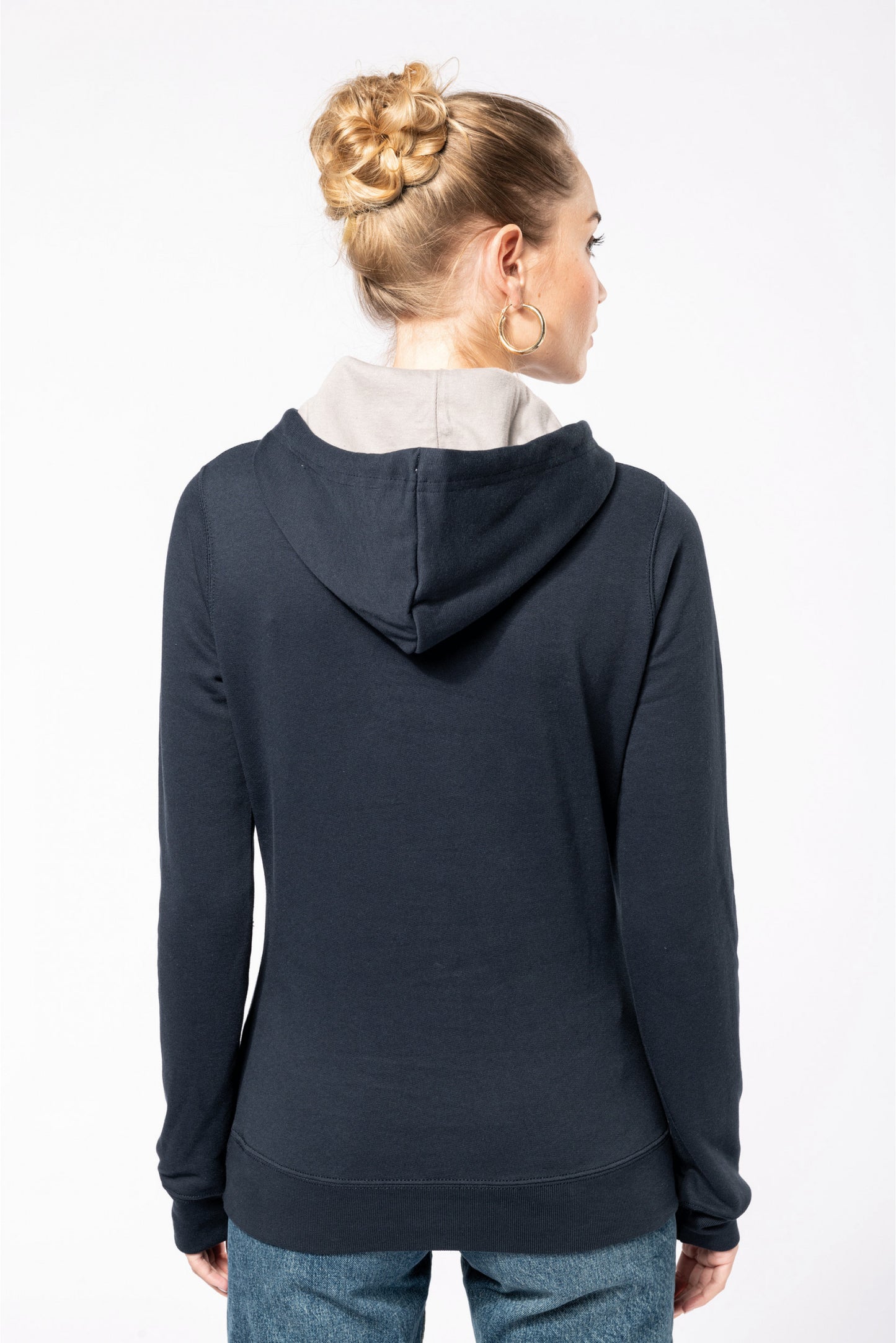 SN446 - SWEAT À CAPUCHE CONTRASTANT