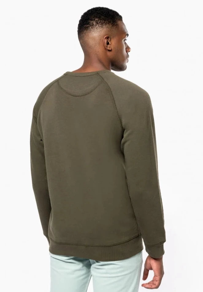 SN480 - SUDADERA ALGODÓN ORGÁNICO CON CUELLO REDONDO.HOMBRE