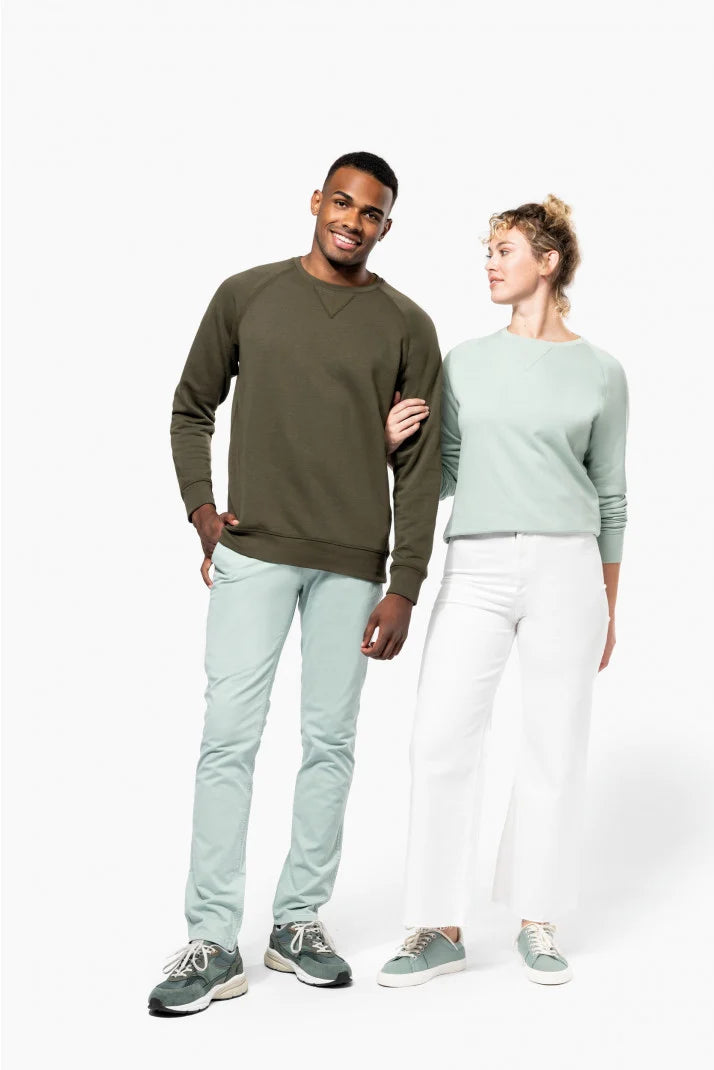 SN481 SWEAT-SHIRT COL ROND EN COTON BIO FEMME