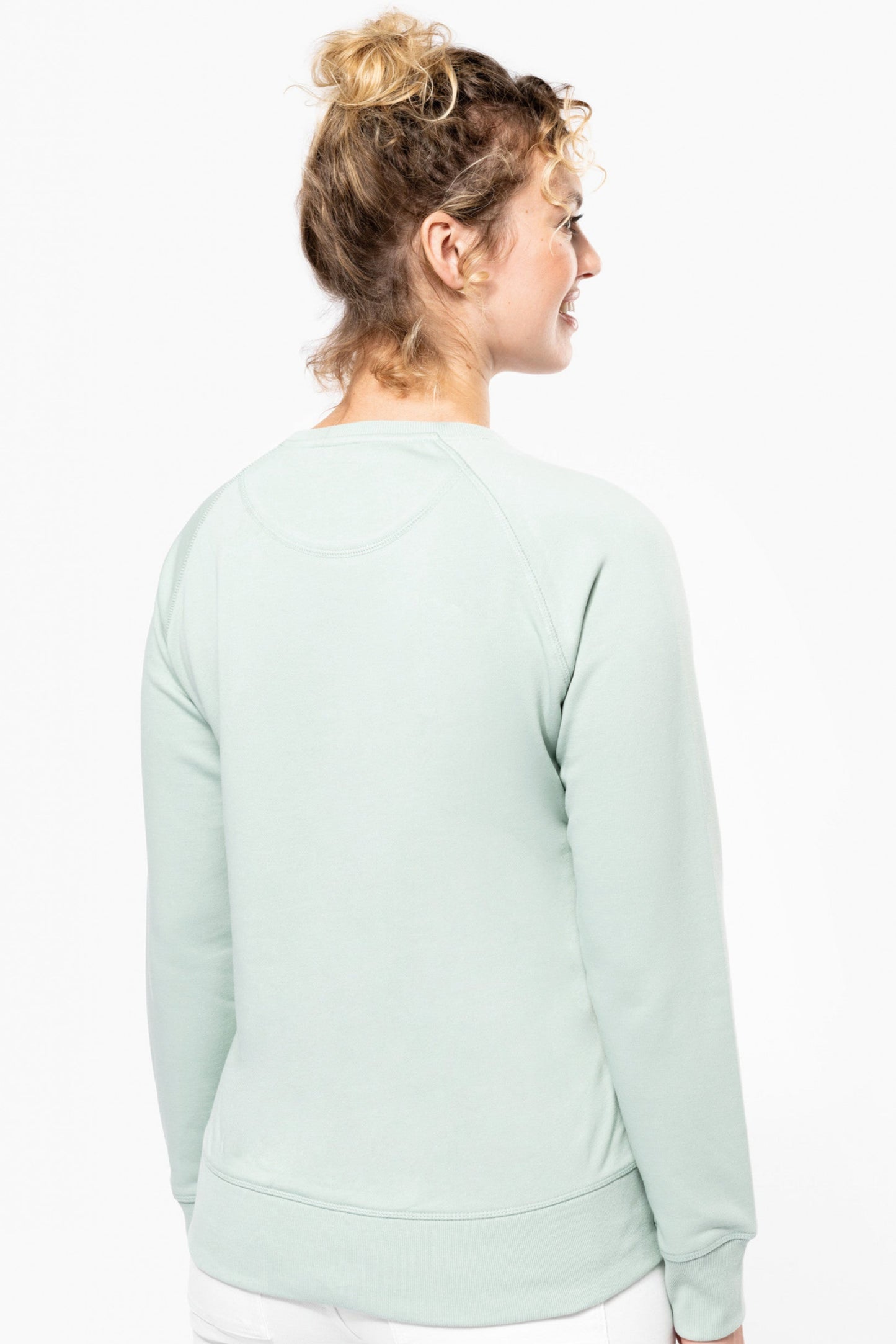 SN481 SWEAT-SHIRT COL ROND EN COTON BIO FEMME