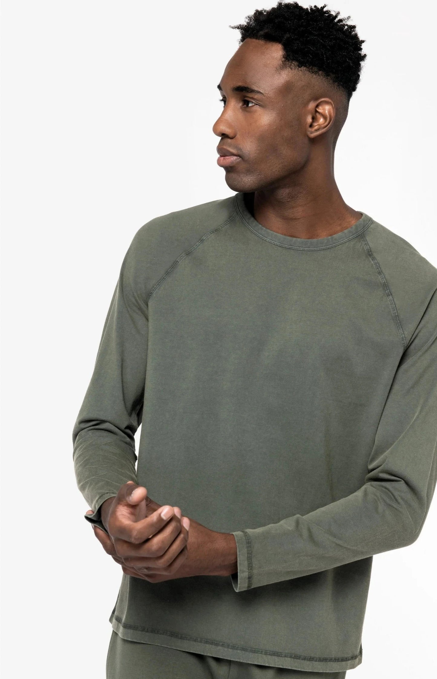 SNC338 - CAMISETA ECO MANGA LARGA EFECTO LAVADO