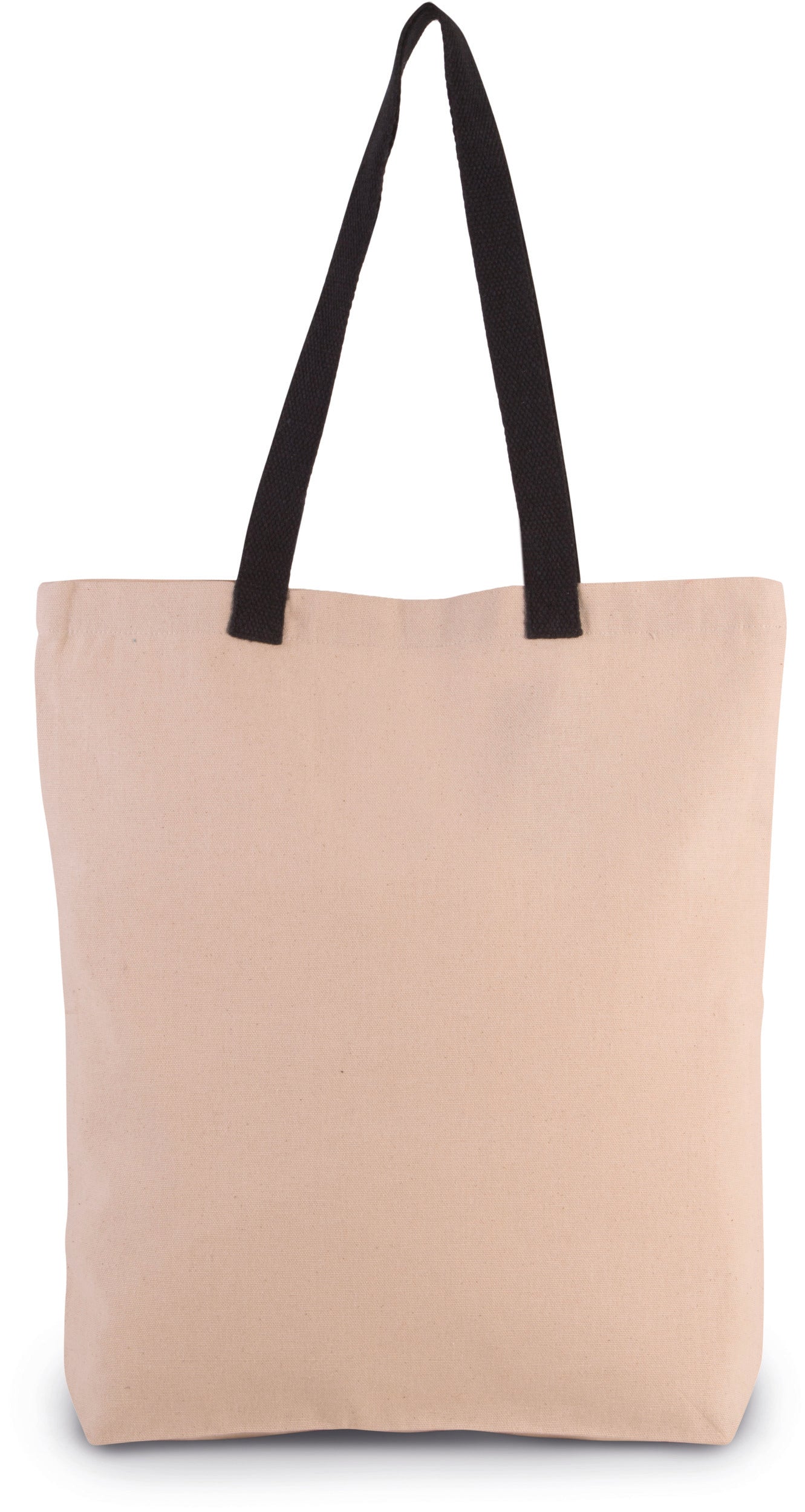 SNB0278 - BORSA SHOPPING CON SOFFIETTO E MANICO IN CONTRASTO