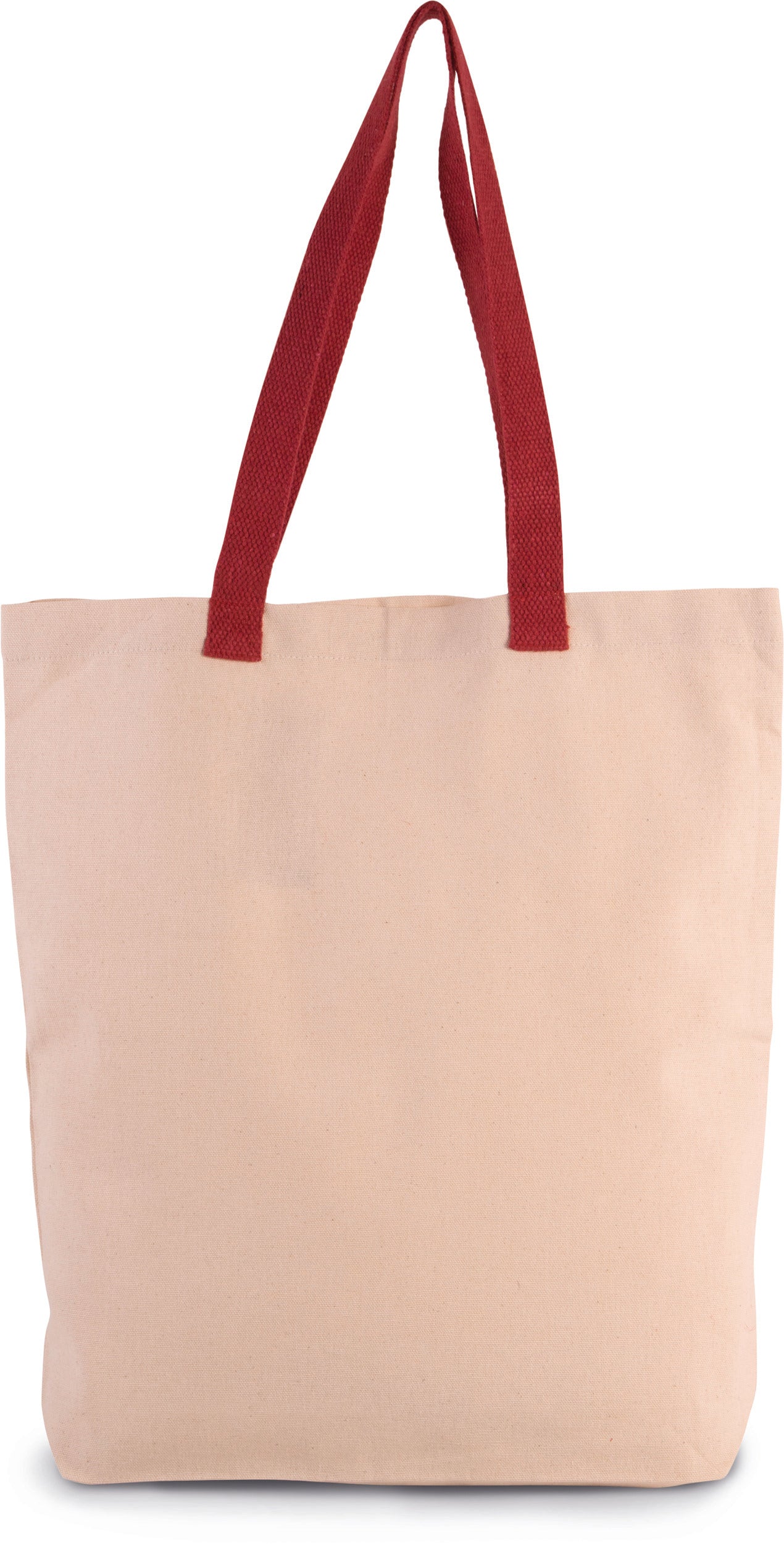 SNB0278 - BORSA SHOPPING CON SOFFIETTO E MANICO IN CONTRASTO