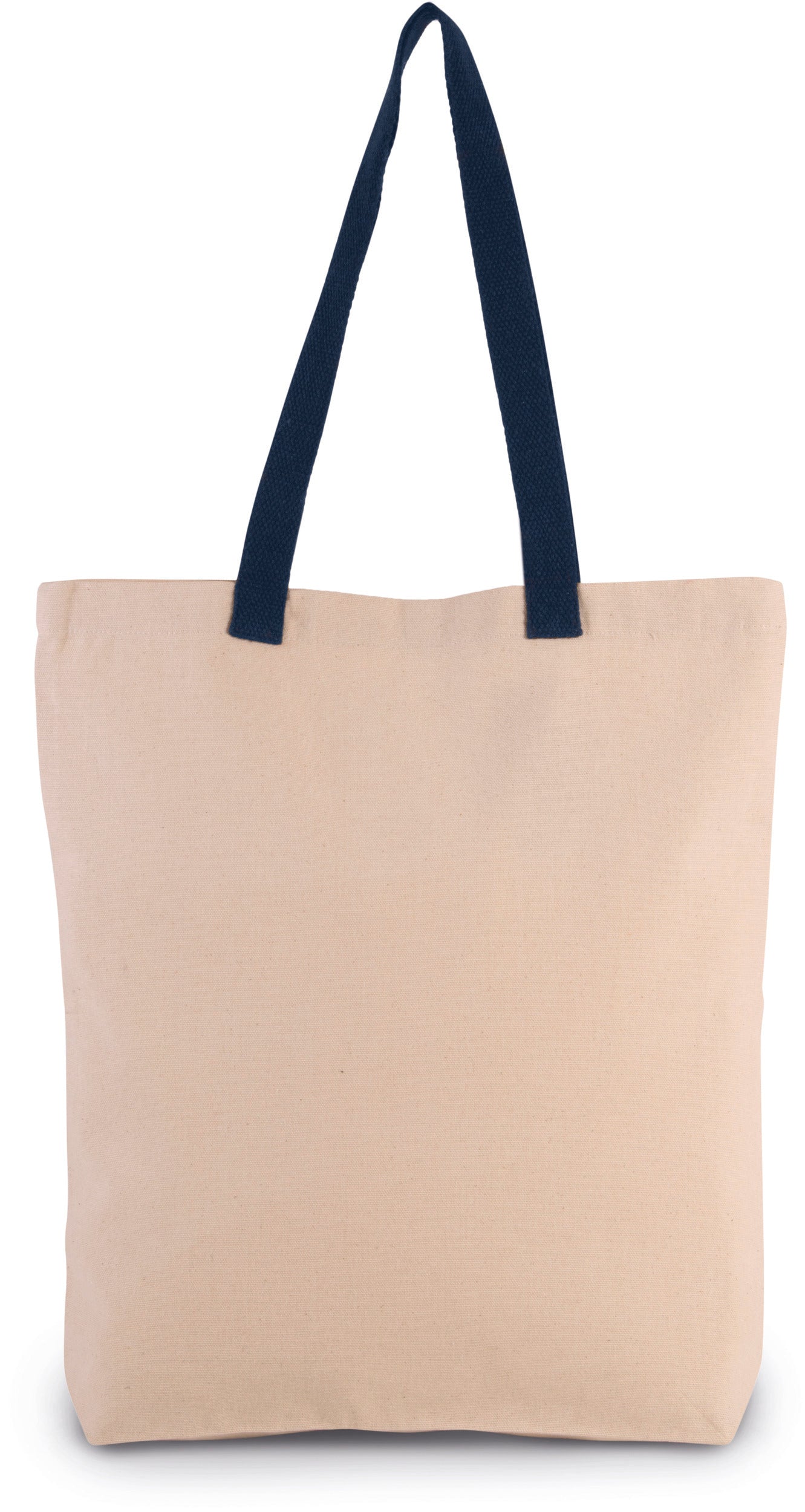 SNB0278 - BORSA SHOPPING CON SOFFIETTO E MANICO IN CONTRASTO