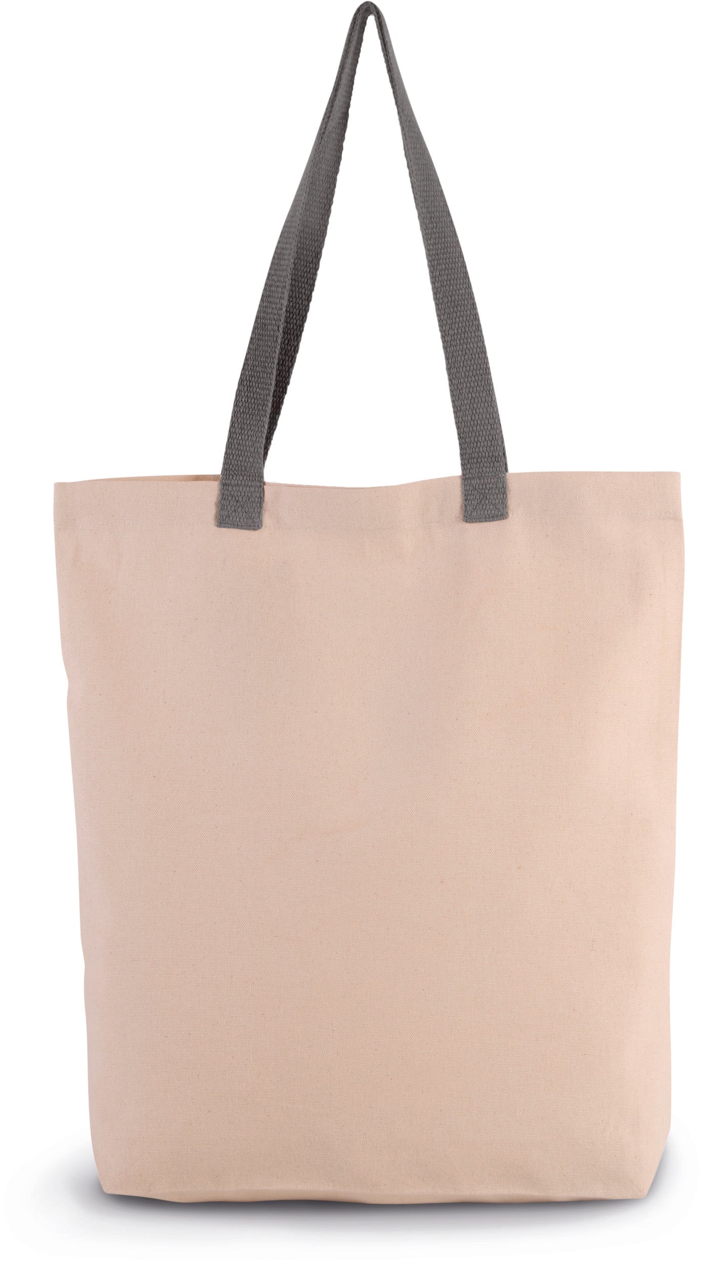 SNB0278 - BORSA SHOPPING CON SOFFIETTO E MANICO IN CONTRASTO
