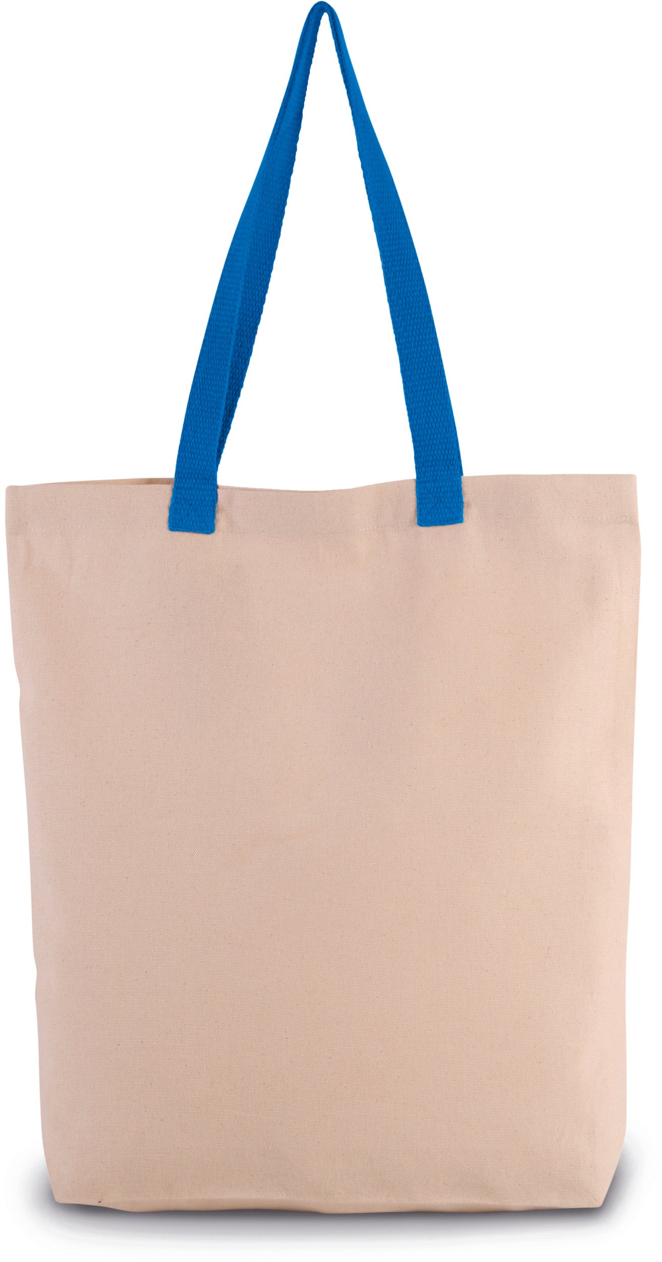 SNB0278 - BORSA SHOPPING CON SOFFIETTO E MANICO IN CONTRASTO