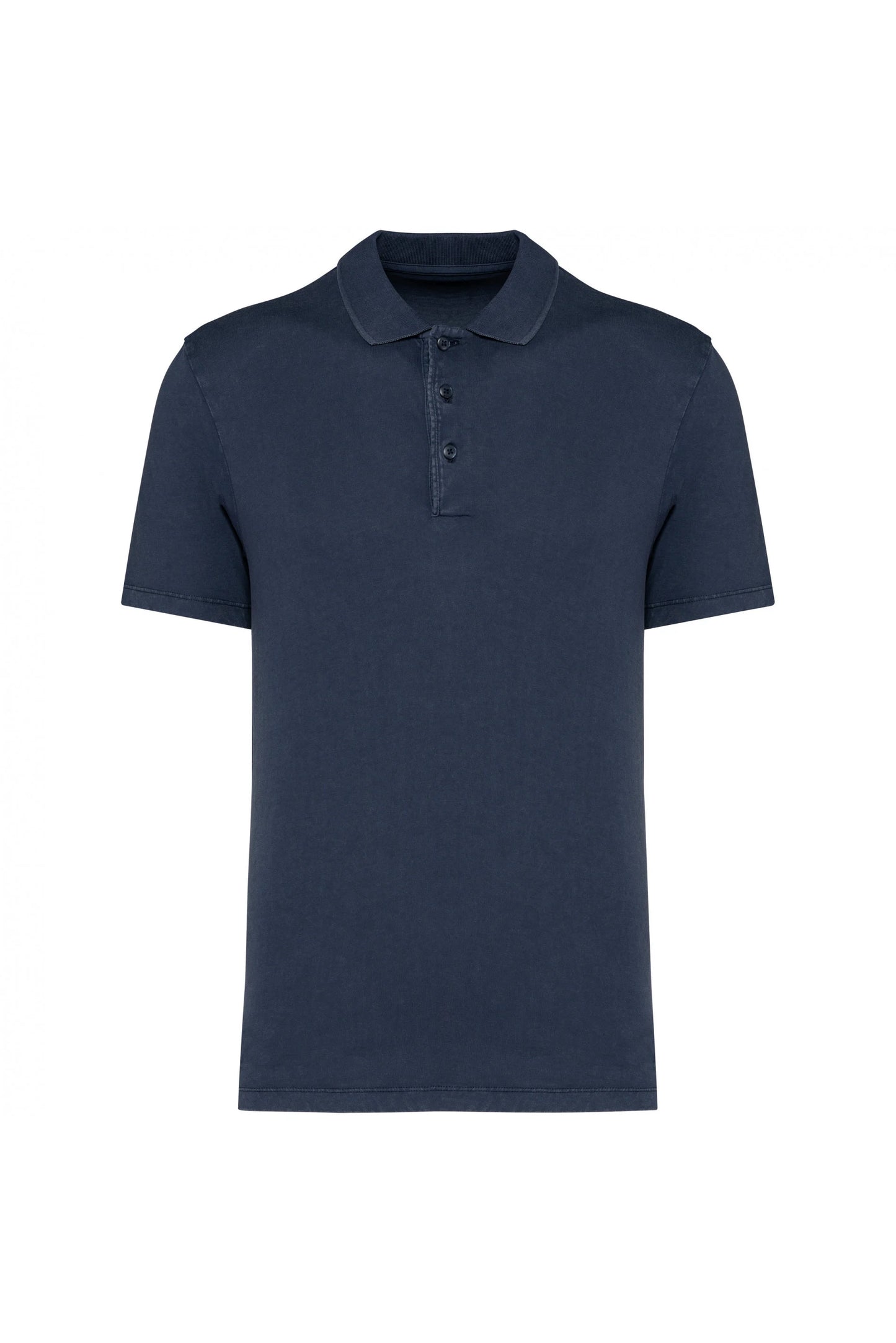 SNP201 - POLO EFFET JERSEY TRICOT DÉLAVÉ.HOMME