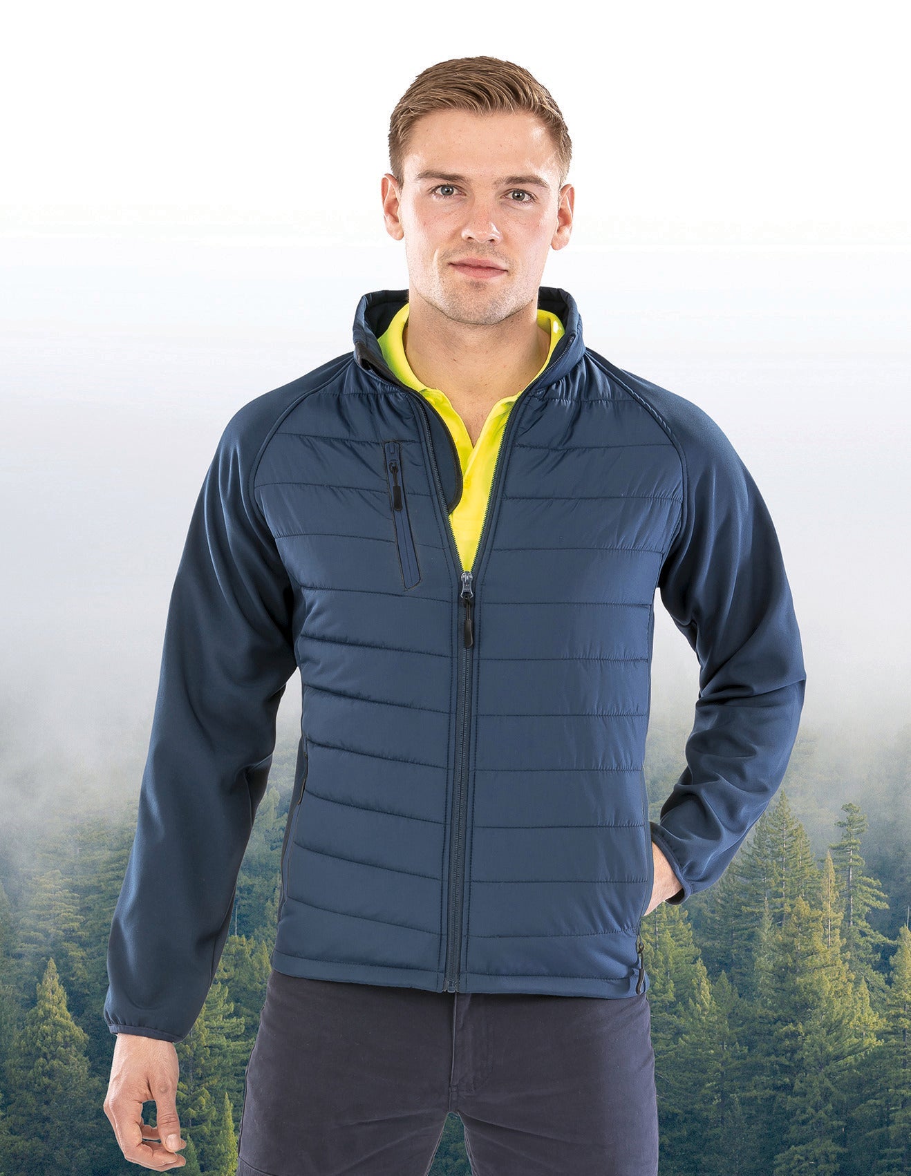 SNCH237X - VESTE SOFTSHELL REMBOURRÉE RECYCLÉE