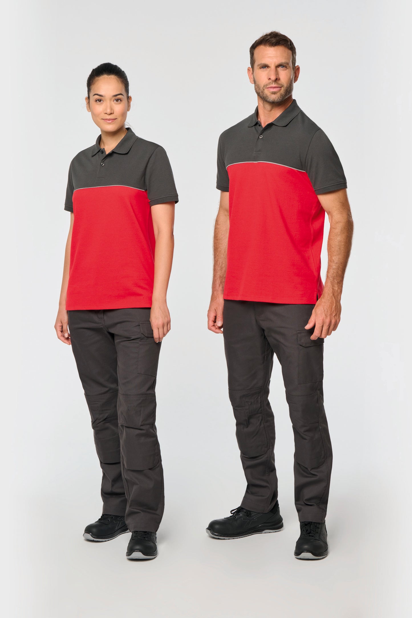 SNPL210 POLO BICOLOR LABORAL- UNISEX