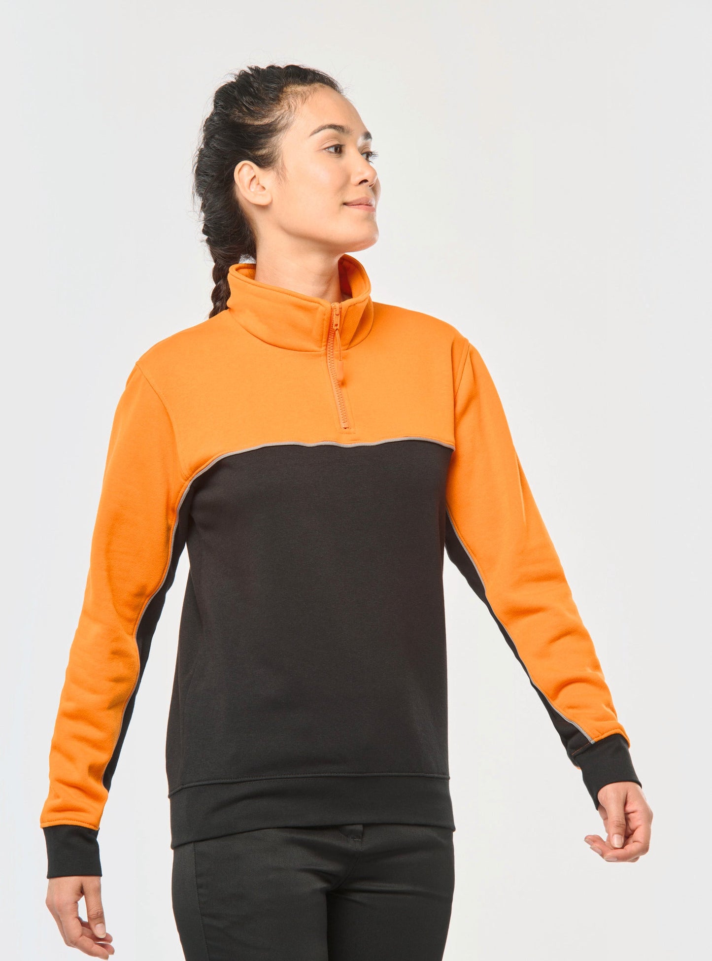 SN404 SUDADERA CUELLO CREMALLERA.UNISEX