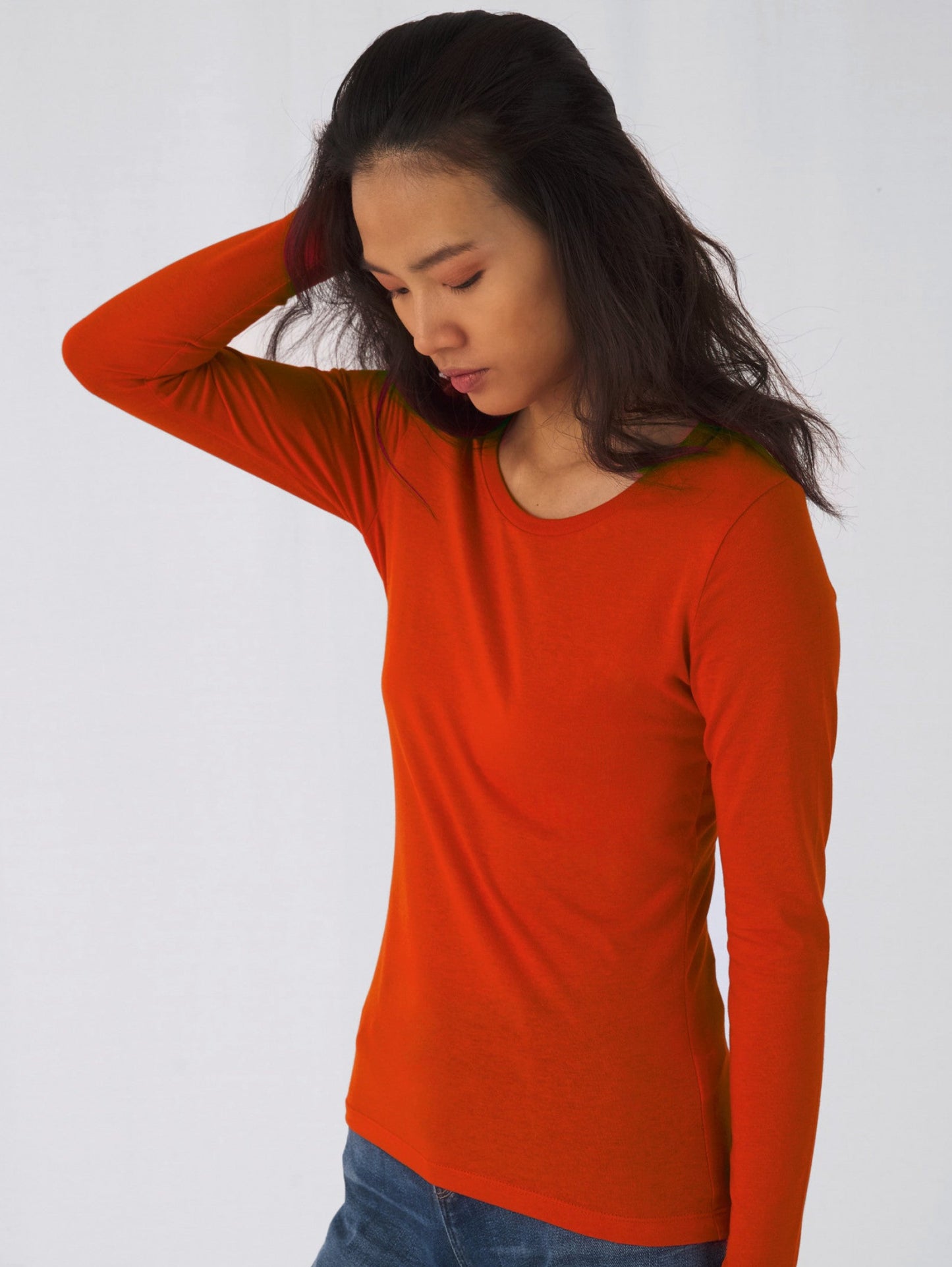 SNC071 T-SHIRT BIOLOGICA INSPIRE MANICA LUNGA.DONNA