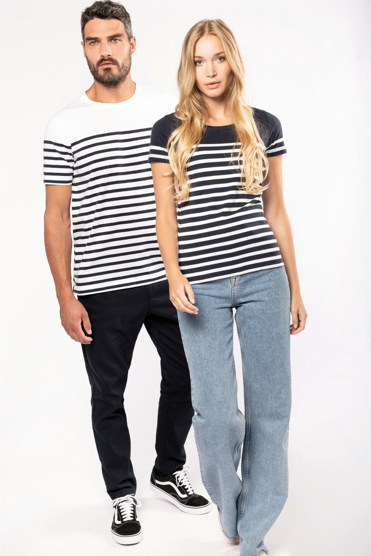 SNC3033-T-SHIRT MARIN EN COTON BIOLOGIQUE HOMME