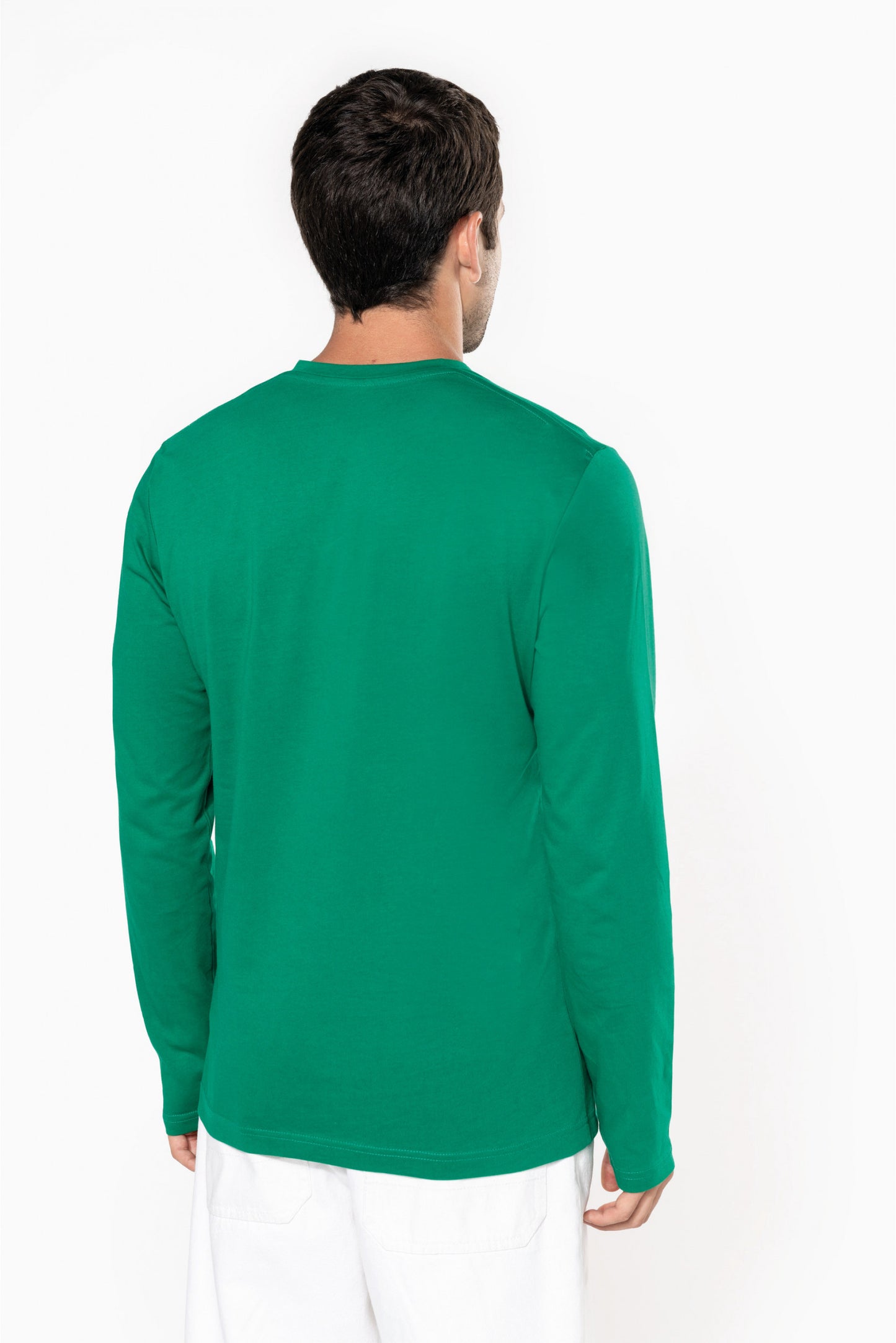 SNC358-CAMISETA DE MANGA LARGA Y CUELLO DE PICO DE HOMBRE