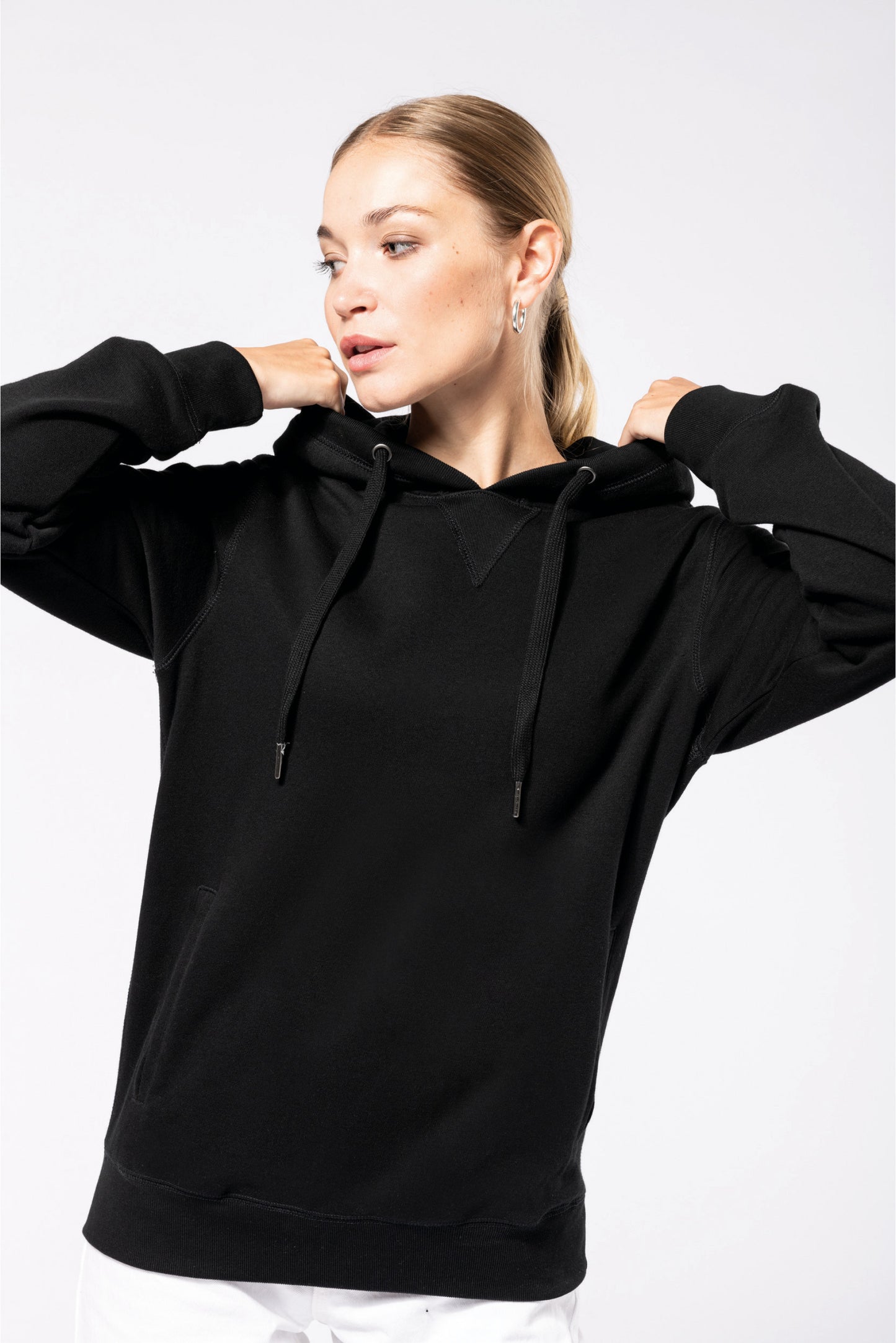 SN4009 SUDADERA ECORRESPONSABLE FRENCH TERRY - CAPUCHA - UNISEX