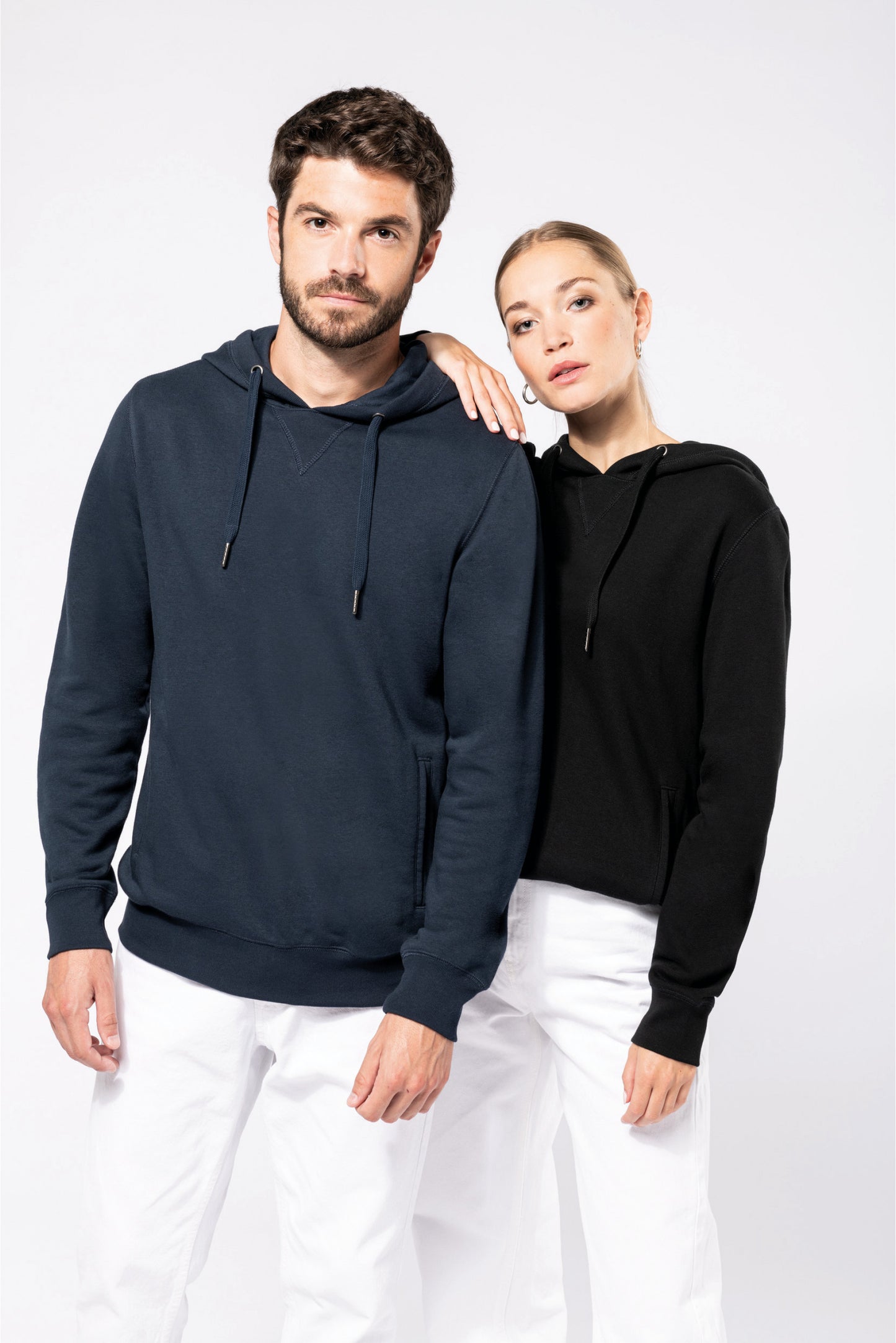 SN4009  SUDADERA ECORRESPONSABLE FRENCH TERRY - CAPUCHA - UNISEX