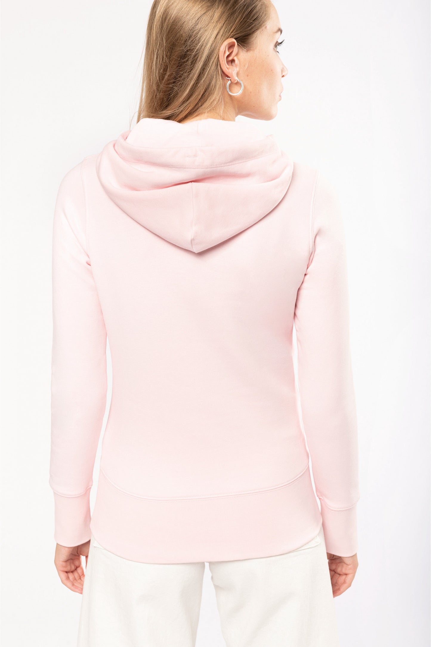 SN4028 - FELPA DA DONNA ECO-RESPONSABILE CON CAPPUCCIO