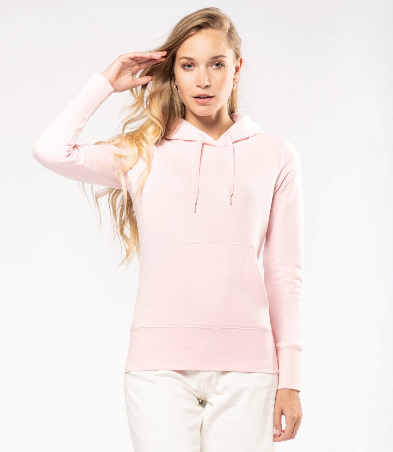 SN4028 - FELPA DA DONNA ECO-RESPONSABILE CON CAPPUCCIO