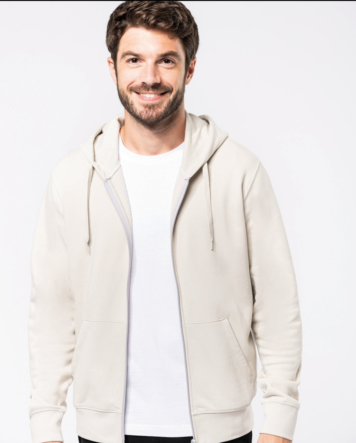 SN4030 SUDADERA CON CAPUCHA Y CREMALLERA. HOMBRE