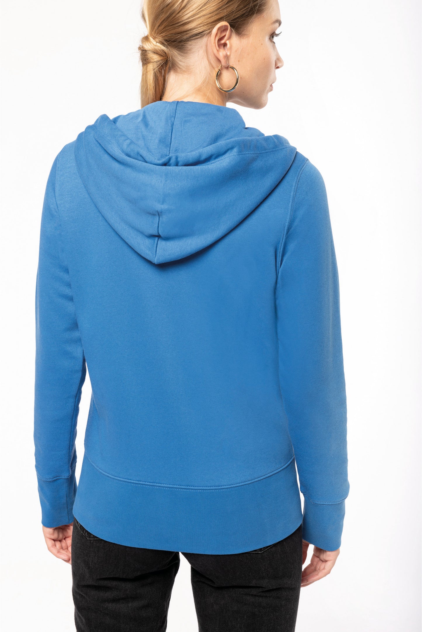 SN4031 SUDADERA CON CAPUCHA Y CREMALLERA.MUJER