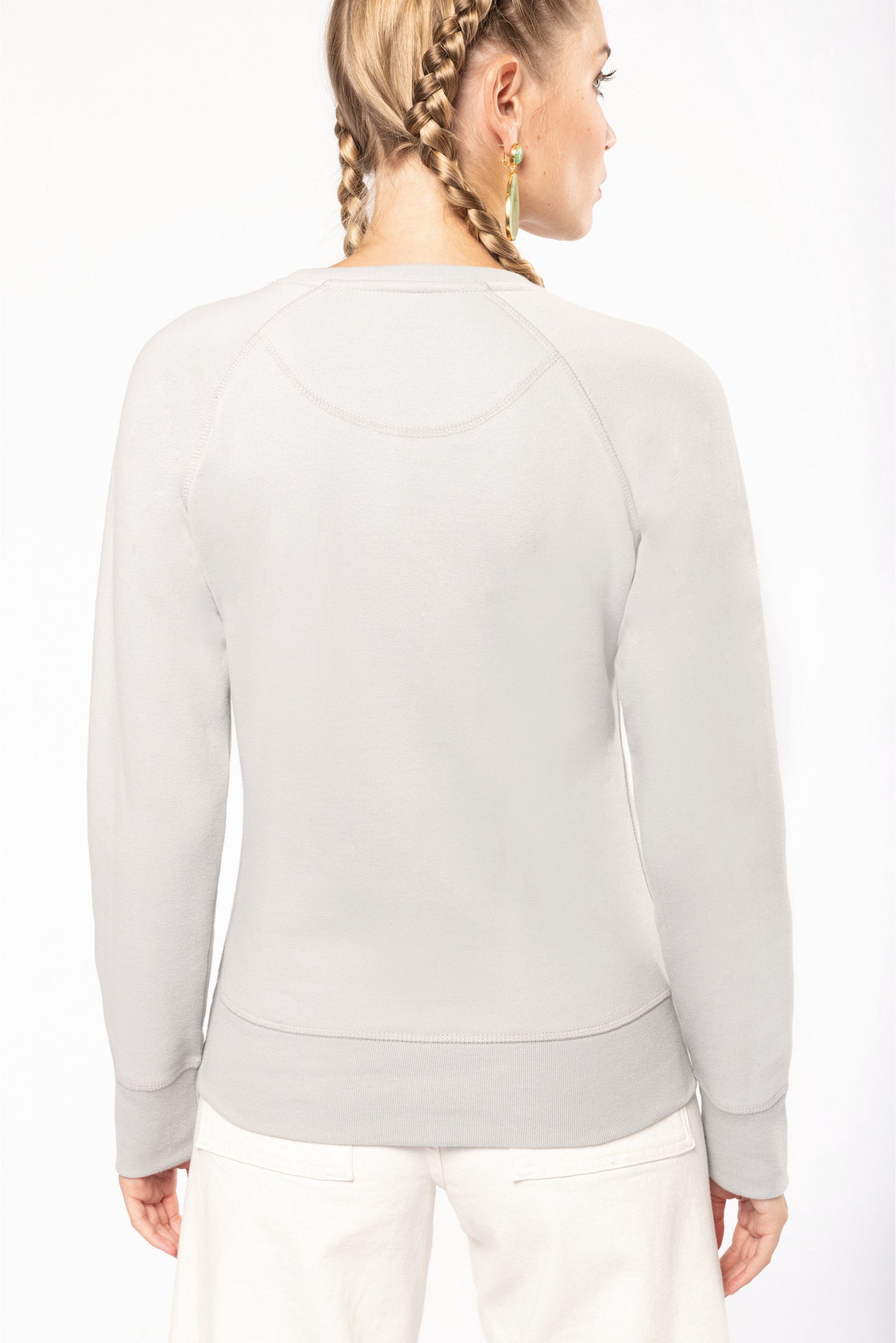 SN481 SWEAT-SHIRT COL ROND EN COTON BIO FEMME