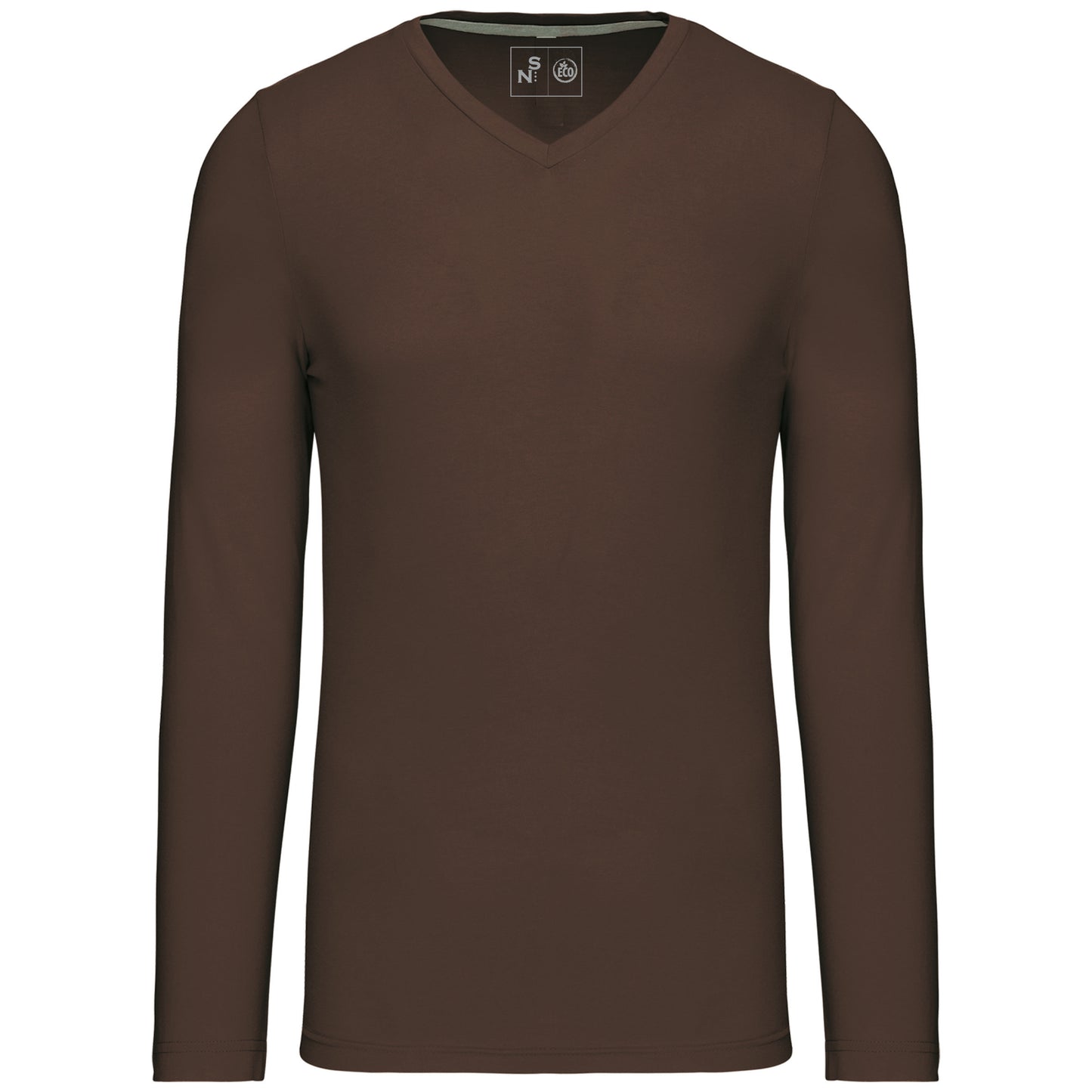 SNC358-CAMISETA DE MANGA LARGA Y CUELLO DE PICO DE HOMBRE