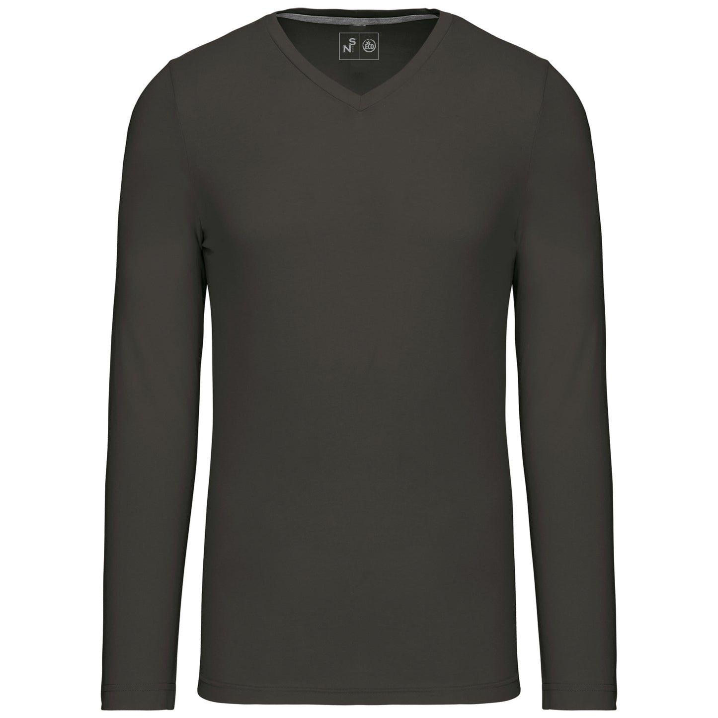 SNC358-CAMISETA DE MANGA LARGA Y CUELLO DE PICO DE HOMBRE
