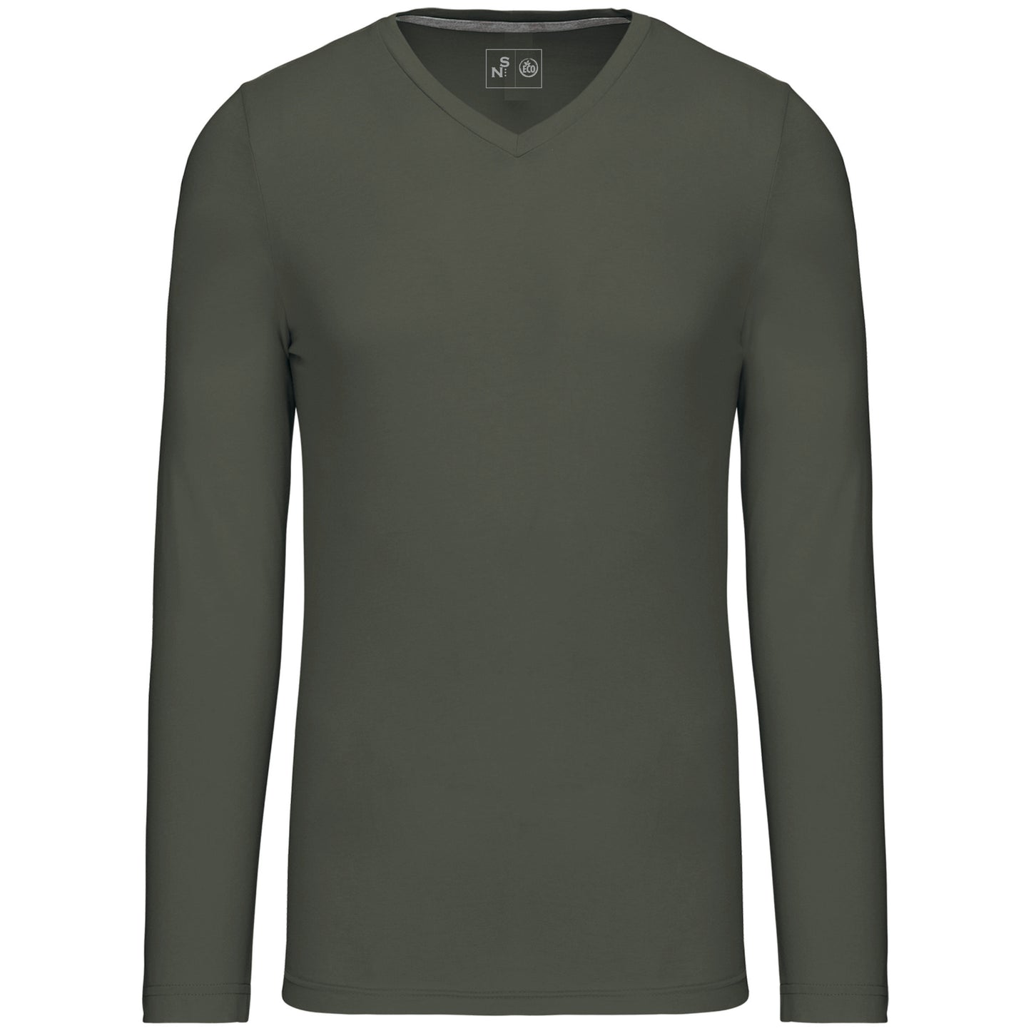 SNC358-CAMISETA DE MANGA LARGA Y CUELLO DE PICO DE HOMBRE