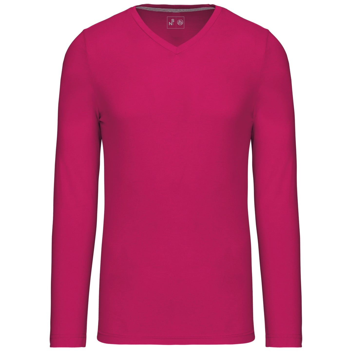 SNC358-CAMISETA DE MANGA LARGA Y CUELLO DE PICO DE HOMBRE
