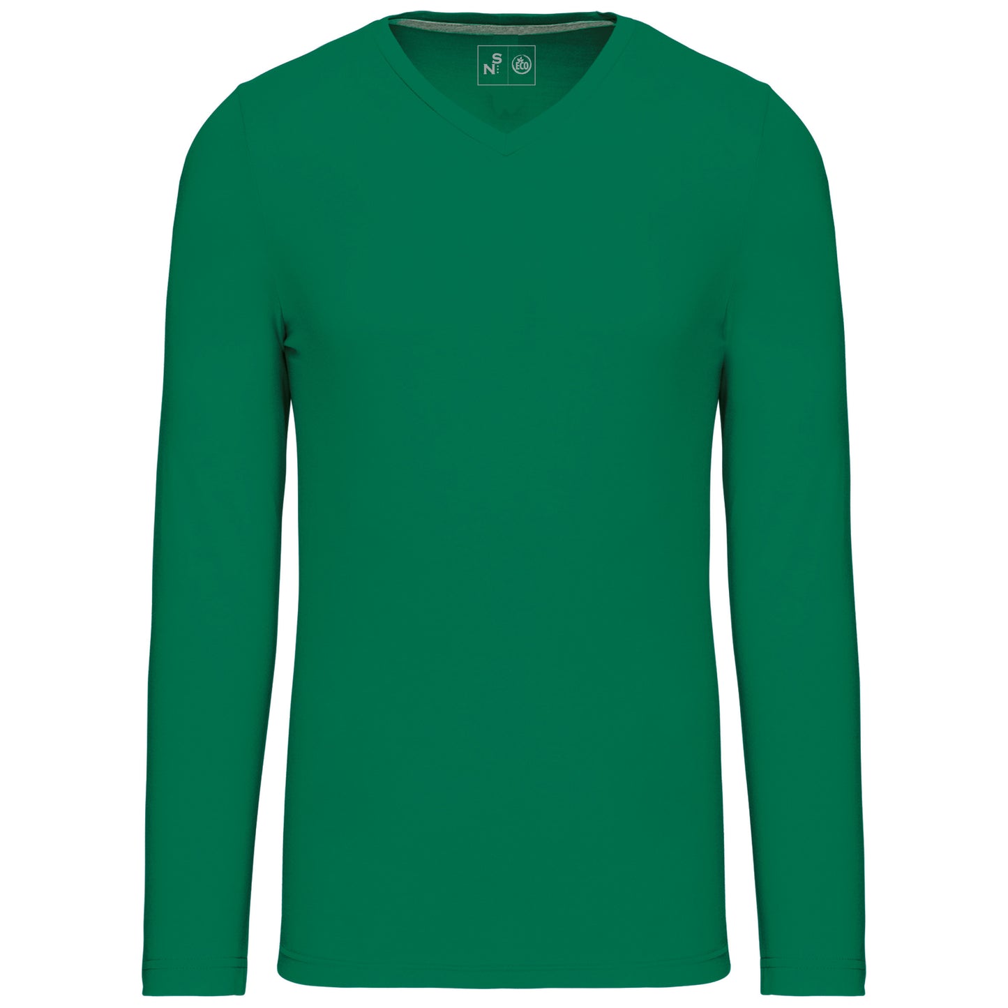 SNC358-CAMISETA DE MANGA LARGA Y CUELLO DE PICO DE HOMBRE