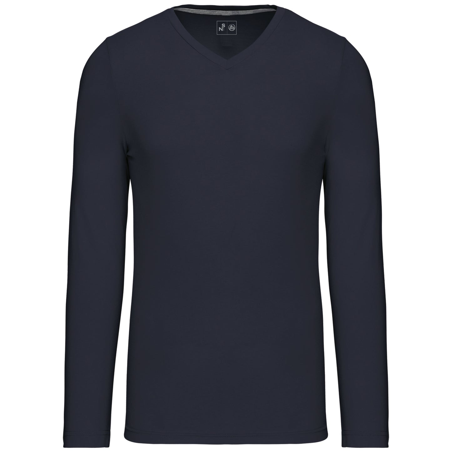 SNC358-CAMISETA DE MANGA LARGA Y CUELLO DE PICO DE HOMBRE