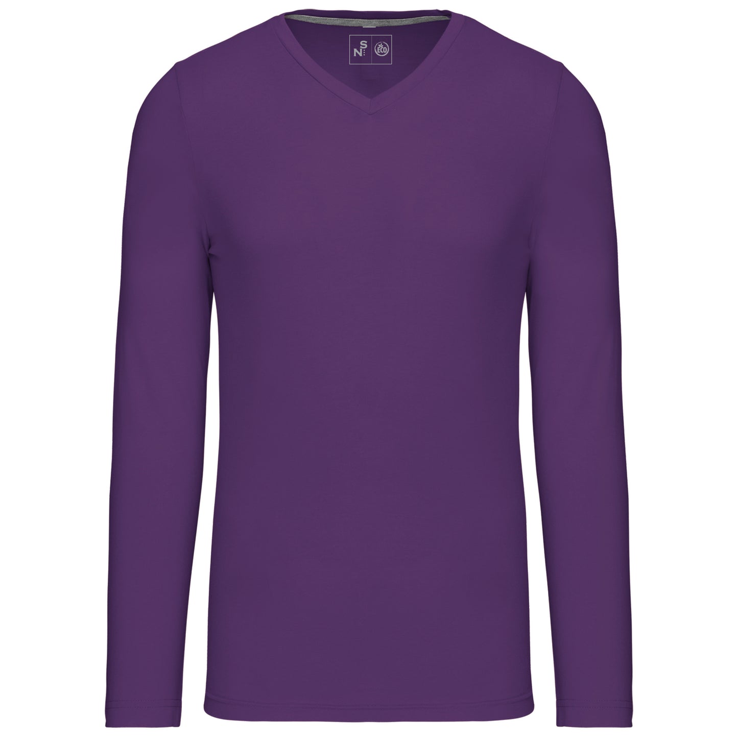 SNC358-CAMISETA DE MANGA LARGA Y CUELLO DE PICO DE HOMBRE