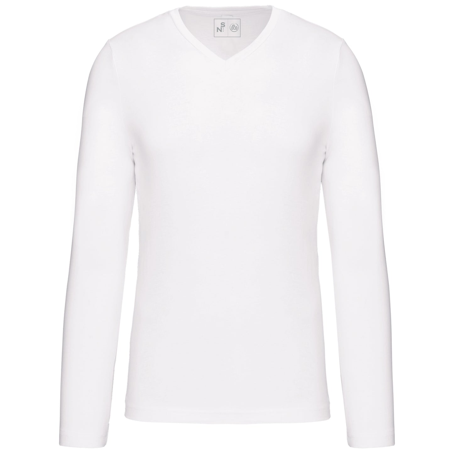 SNC358-CAMISETA DE MANGA LARGA Y CUELLO DE PICO DE HOMBRE