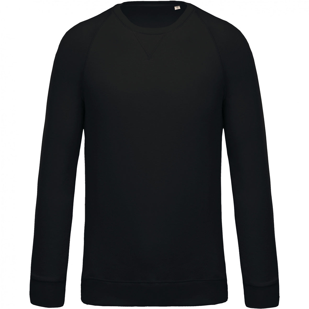 SN480 - SUDADERA ALGODÓN ORGÁNICO CON CUELLO REDONDO.HOMBRE
