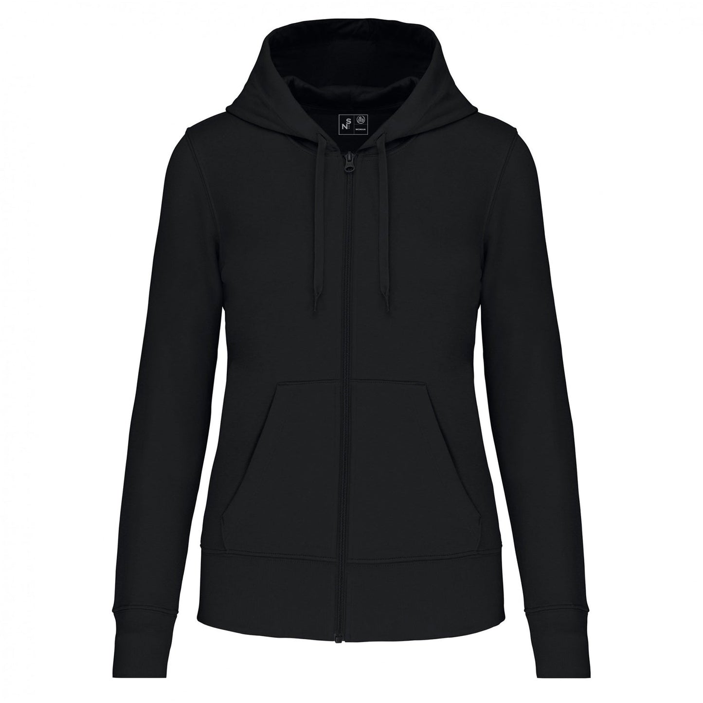 SN4031 SUDADERA CON CAPUCHA Y CREMALLERA.MUJER