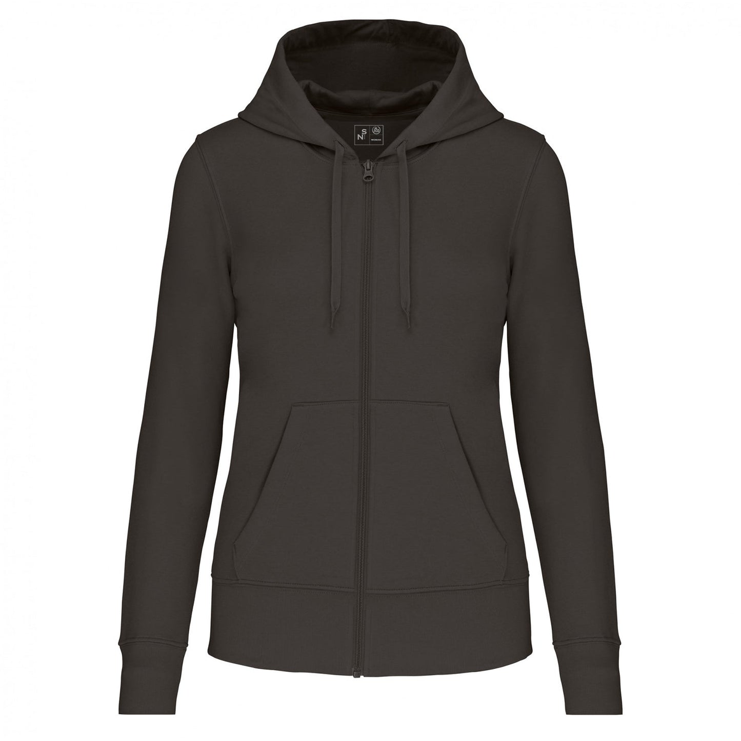 SN4031 SUDADERA CON CAPUCHA Y CREMALLERA.MUJER