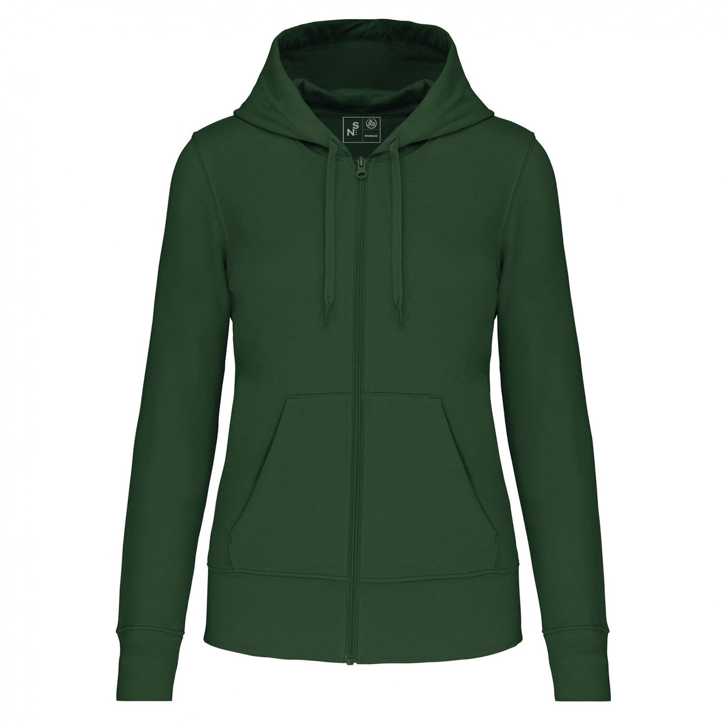 SN4031 SUDADERA CON CAPUCHA Y CREMALLERA.MUJER