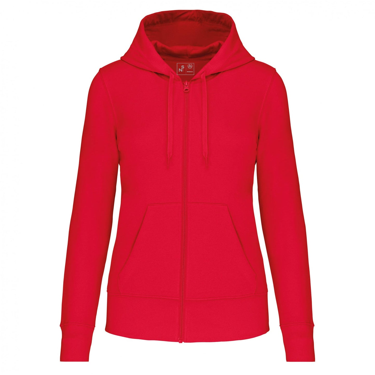 SN4031 SUDADERA CON CAPUCHA Y CREMALLERA.MUJER