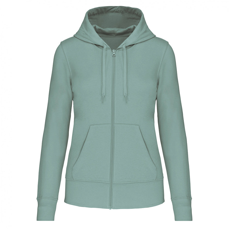 SN4031 SUDADERA CON CAPUCHA Y CREMALLERA.MUJER