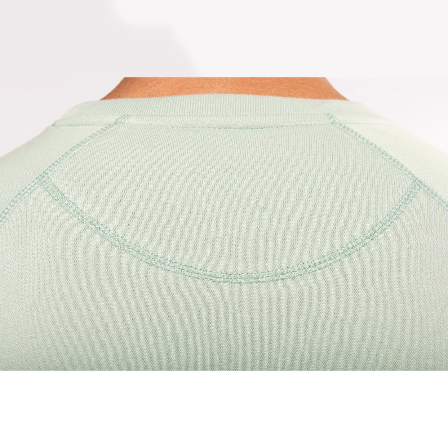 SN480 - SUDADERA ALGODÓN ORGÁNICO CON CUELLO REDONDO.HOMBRE