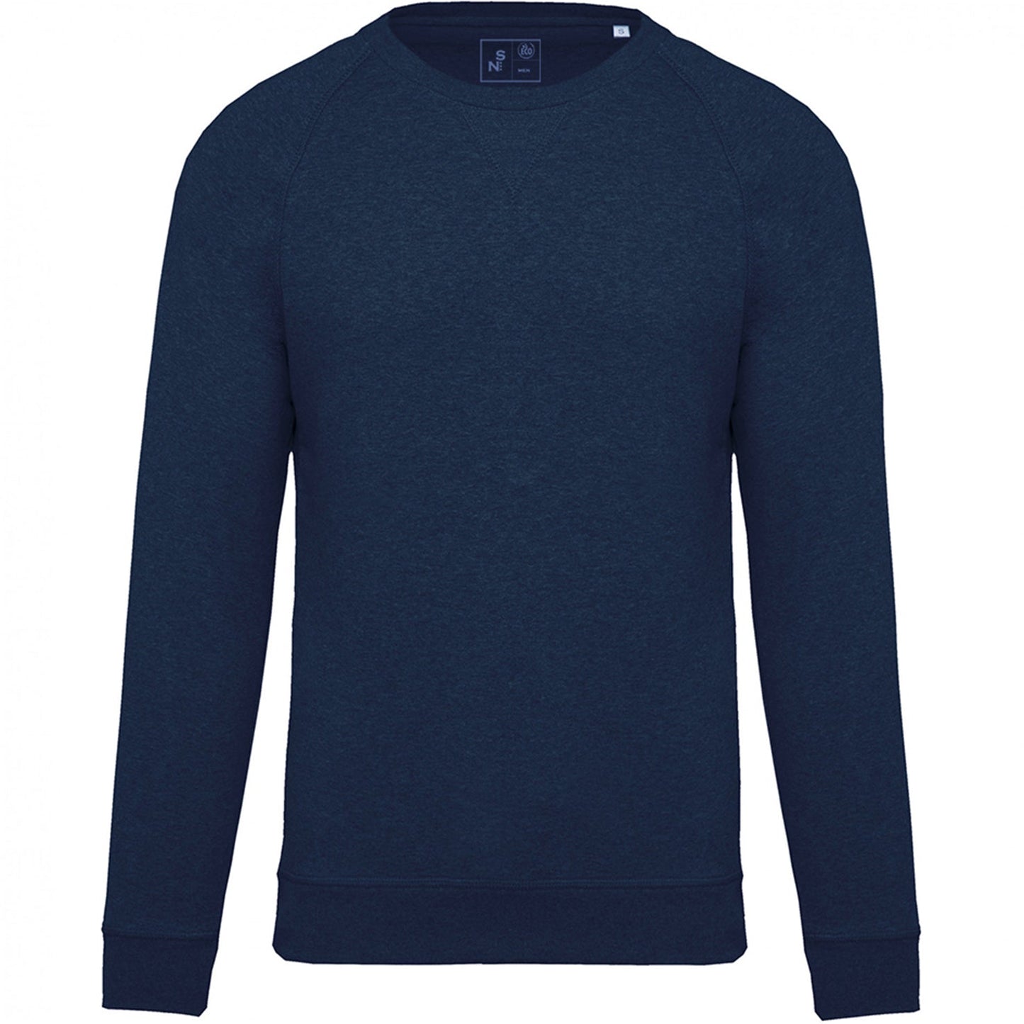 SN480 - SUDADERA ALGODÓN ORGÁNICO CON CUELLO REDONDO.HOMBRE