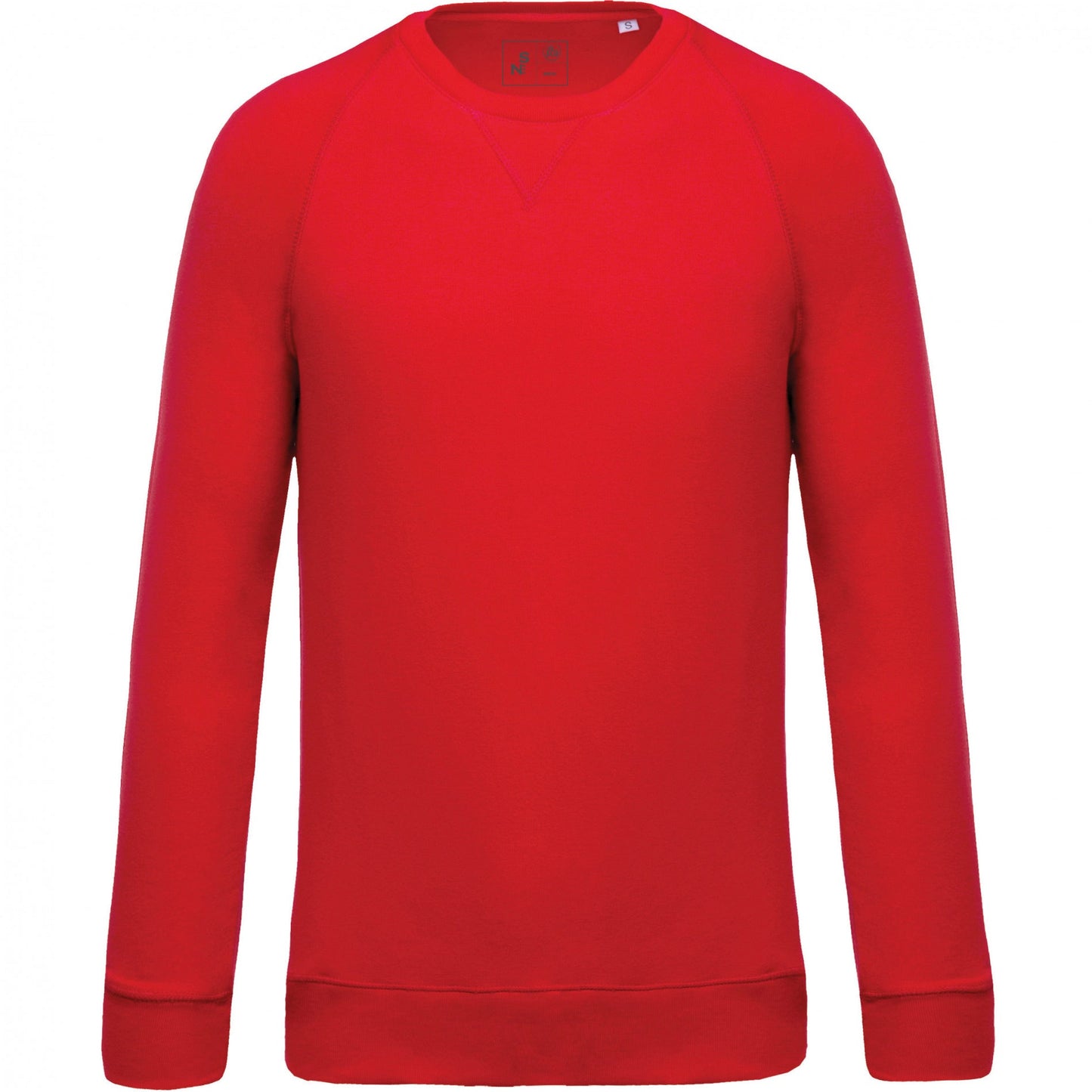 SN480 - SUDADERA ALGODÓN ORGÁNICO CON CUELLO REDONDO.HOMBRE