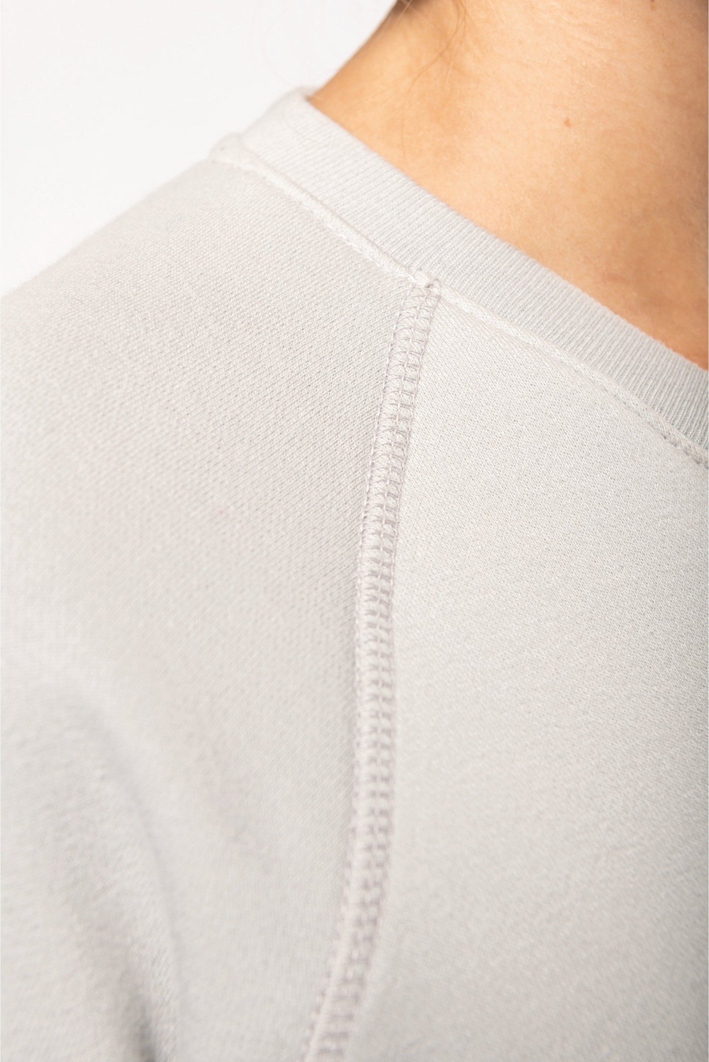 SN481 SWEAT-SHIRT COL ROND EN COTON BIO FEMME