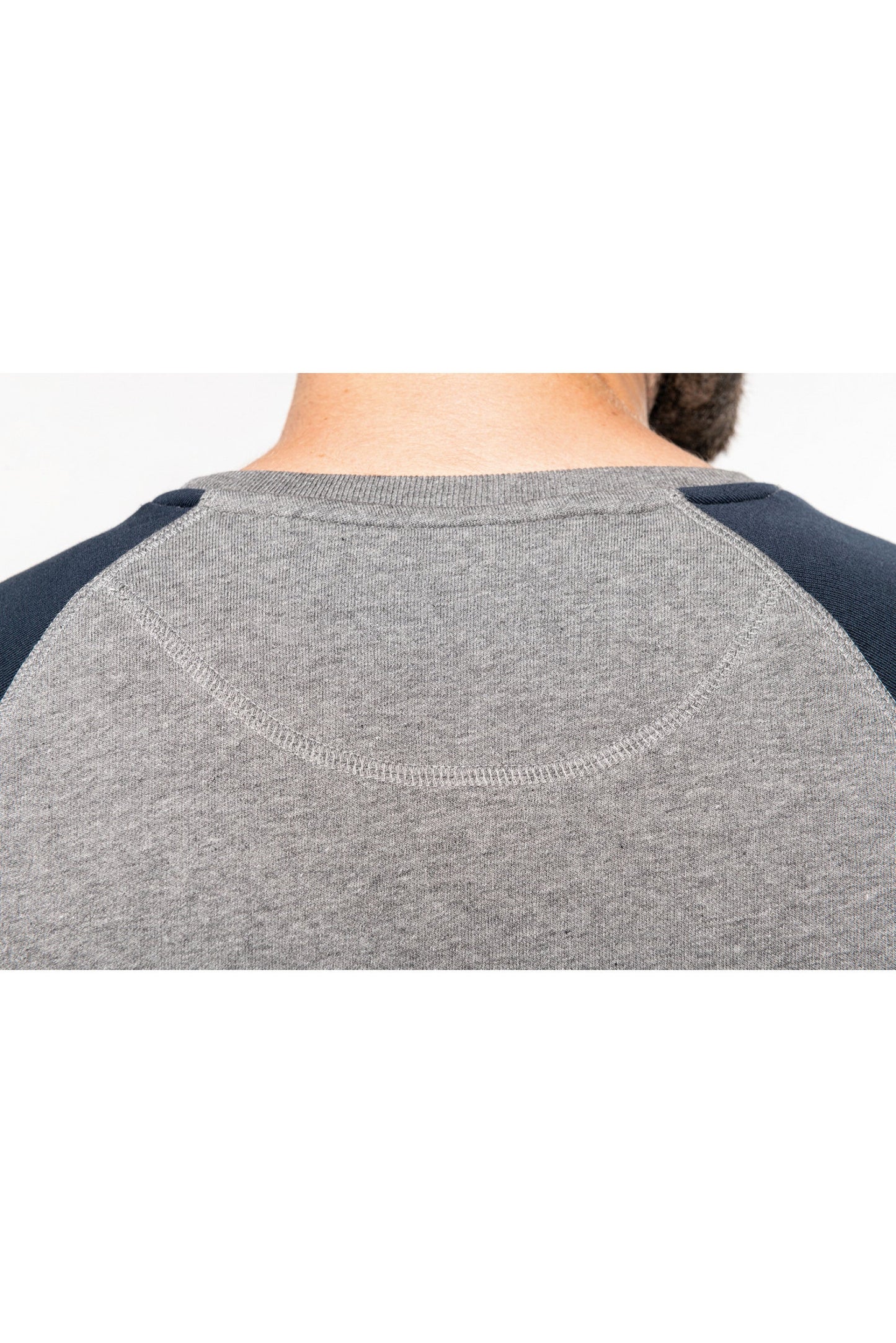 SN491 SWEAT COL ROND BICOLORE.HOMME