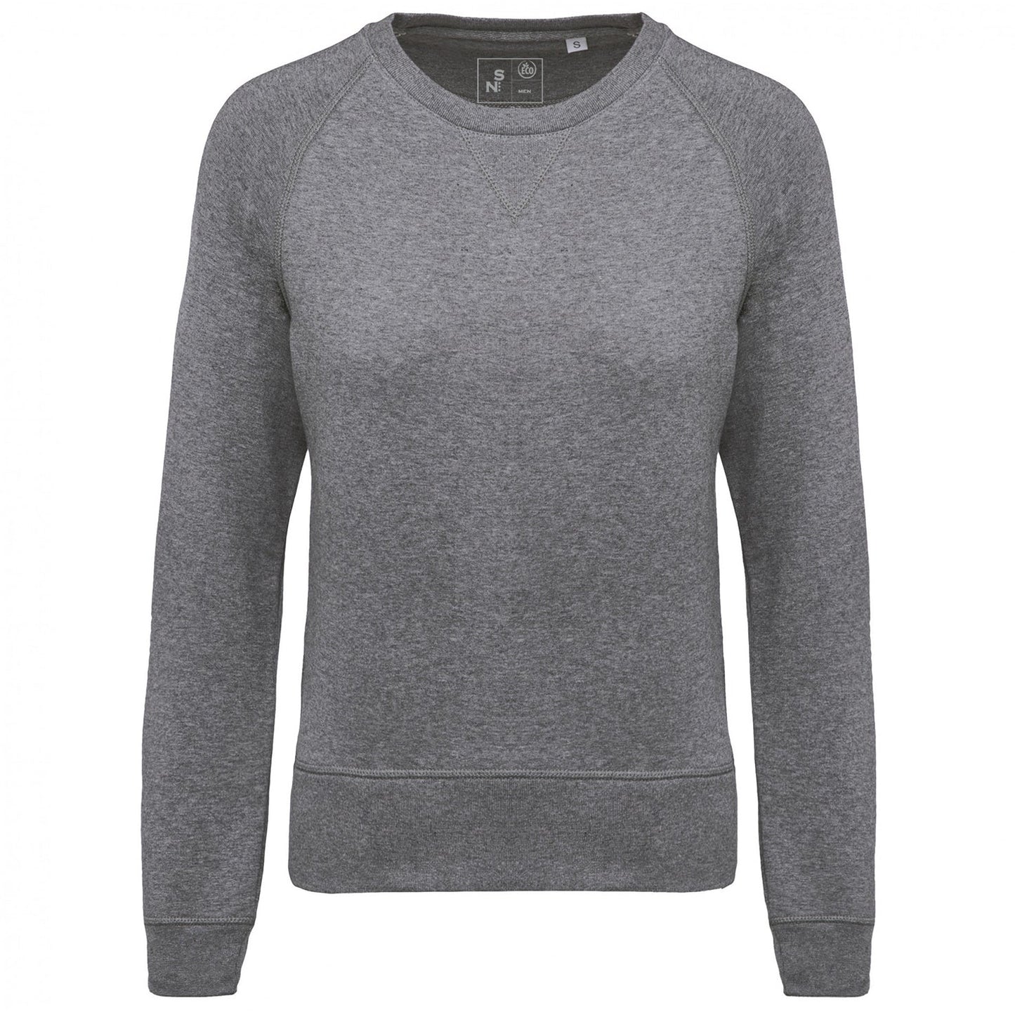 SN481 SWEAT-SHIRT COL ROND EN COTON BIO FEMME