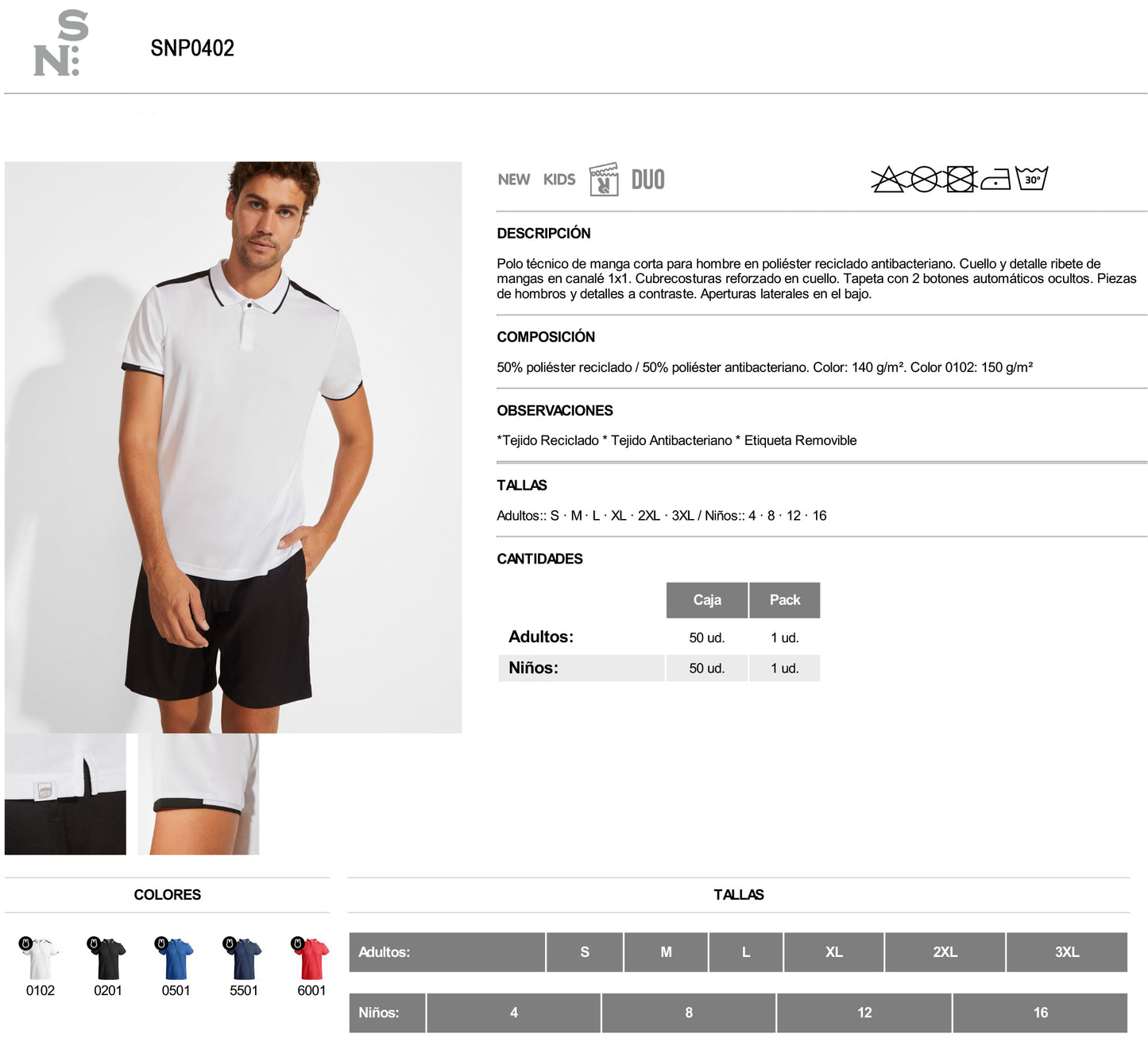 SNP0402 POLO TECNICA UOMO